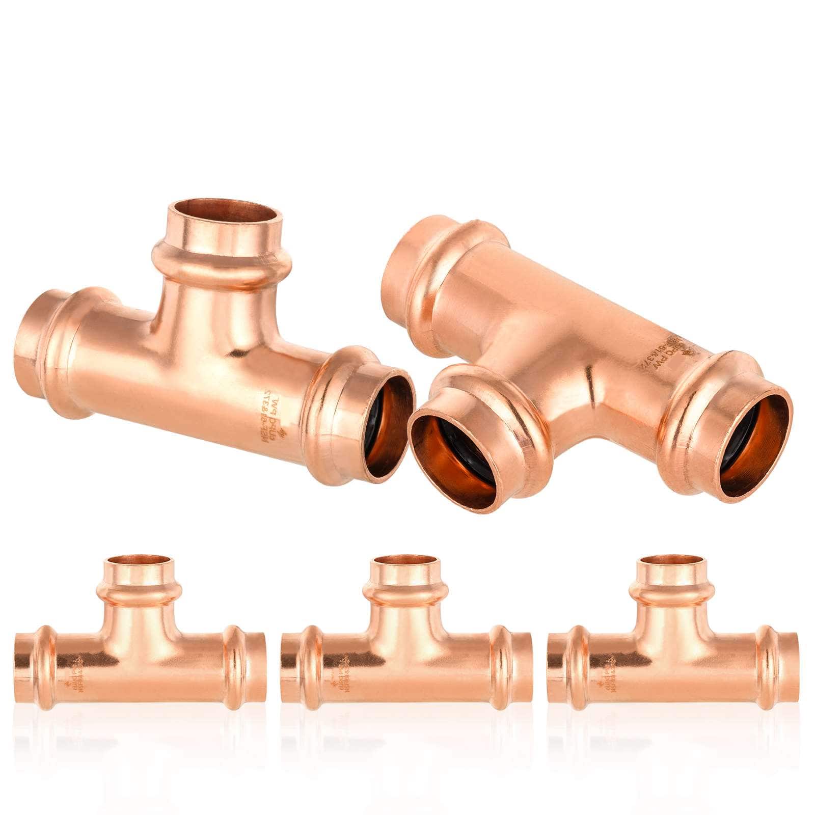 press copper tee lead free 12