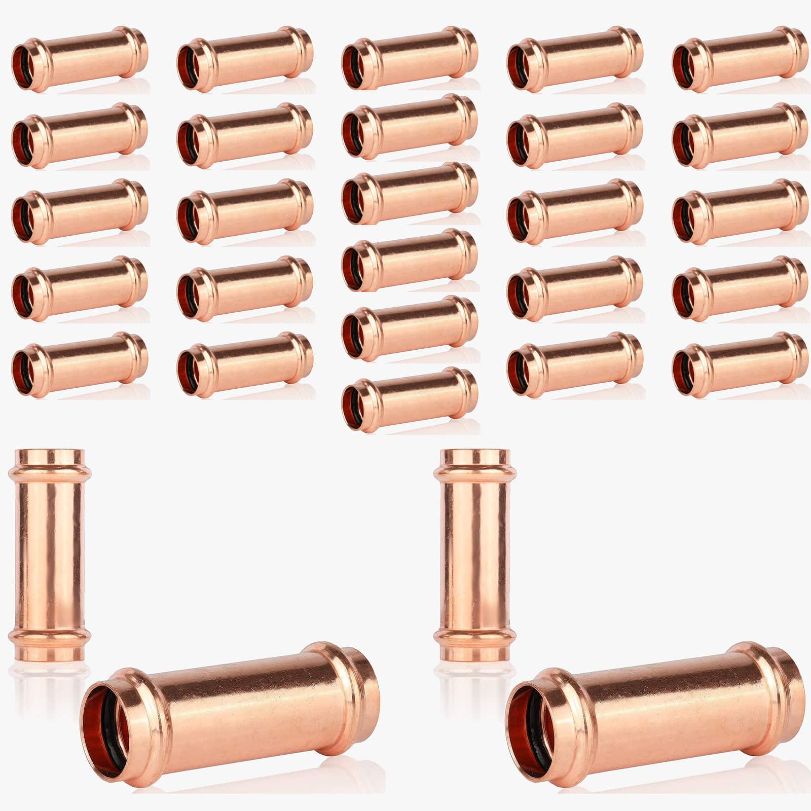 press copper extended coupling lead free 10