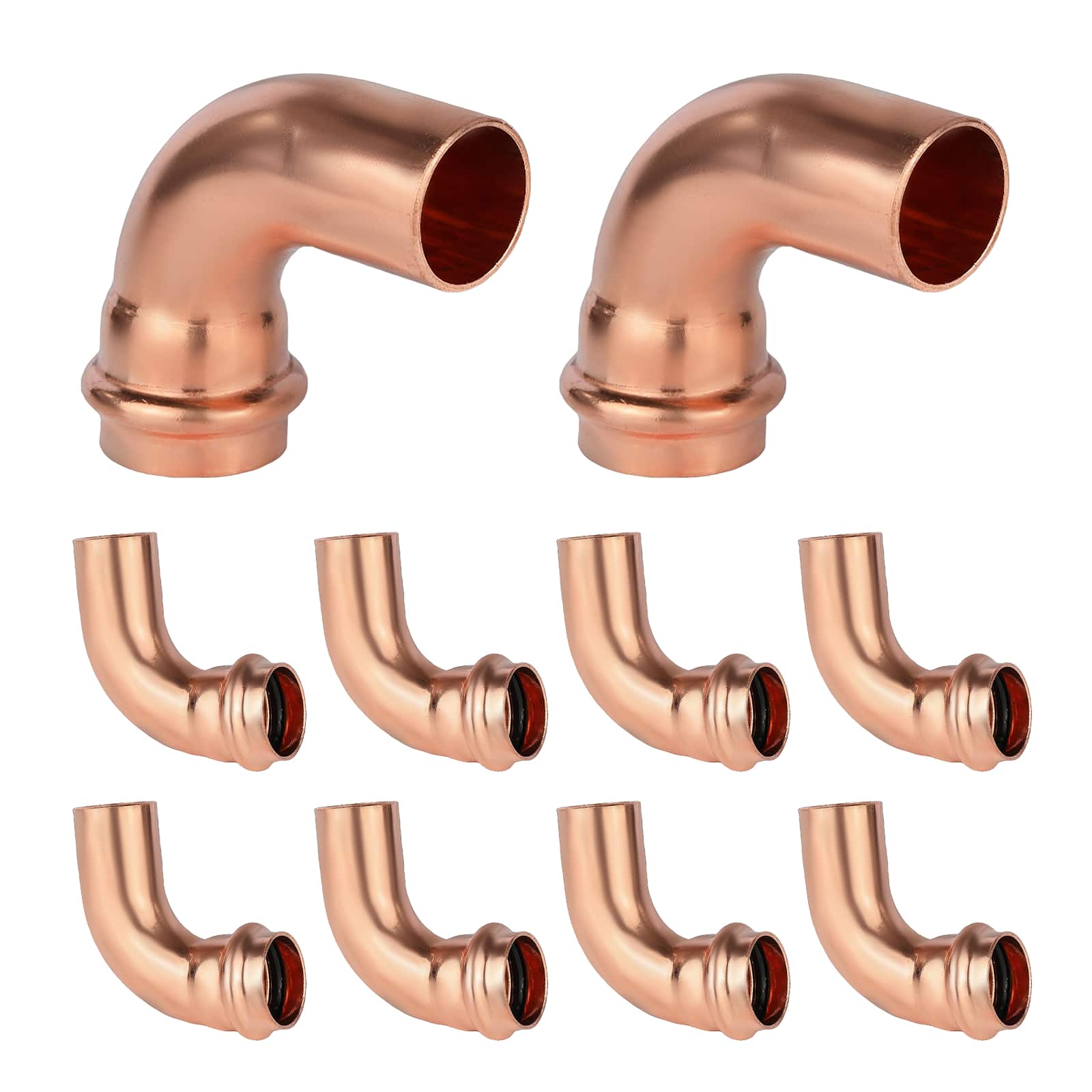 press copper street elbow lead free 9