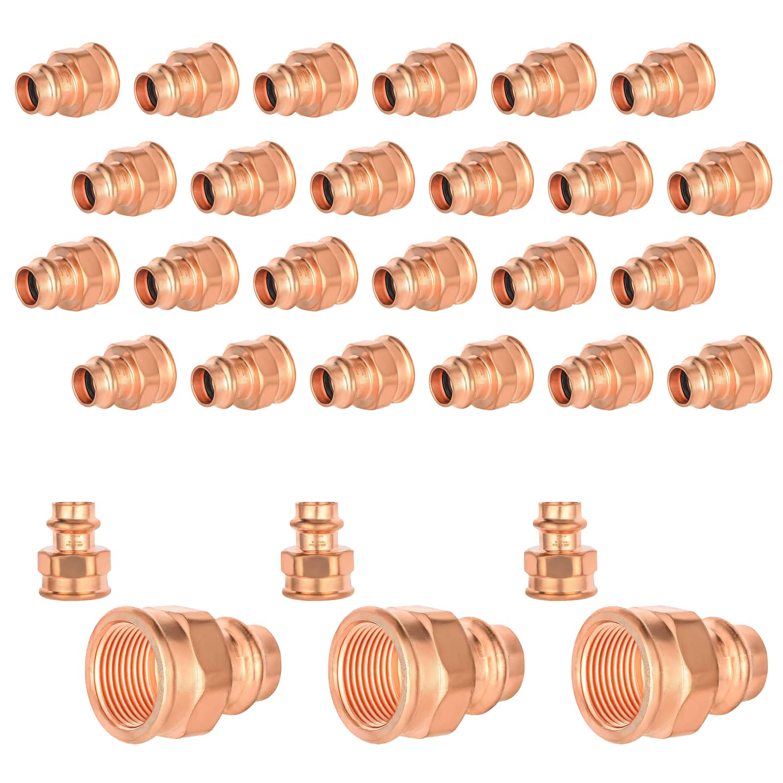 copper press x female threaded reducing adapter lead free 10