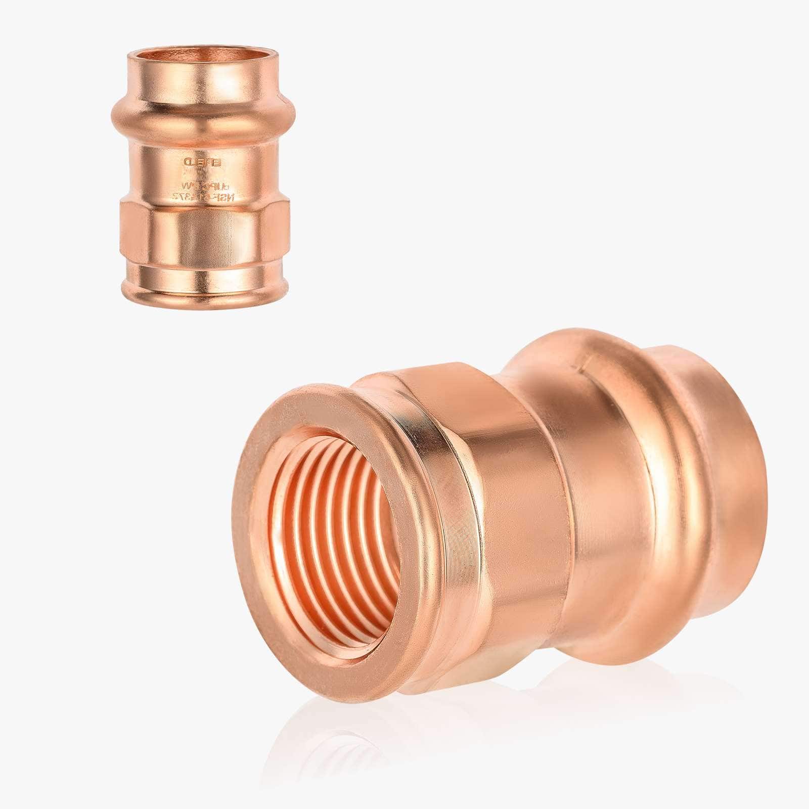copper press x female threaded reducing adapter lead free 12