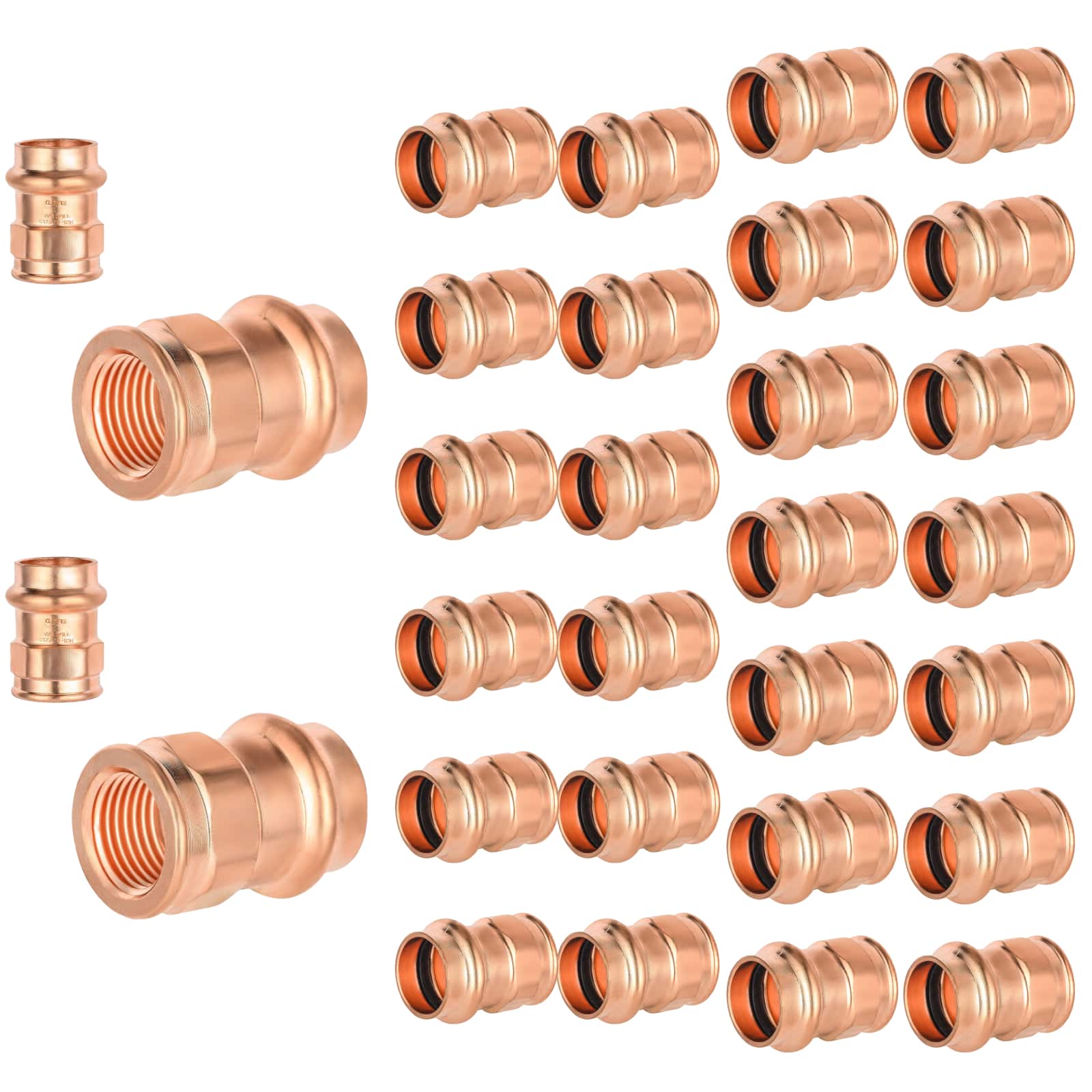 copper press x female threaded reducing adapter lead free 16