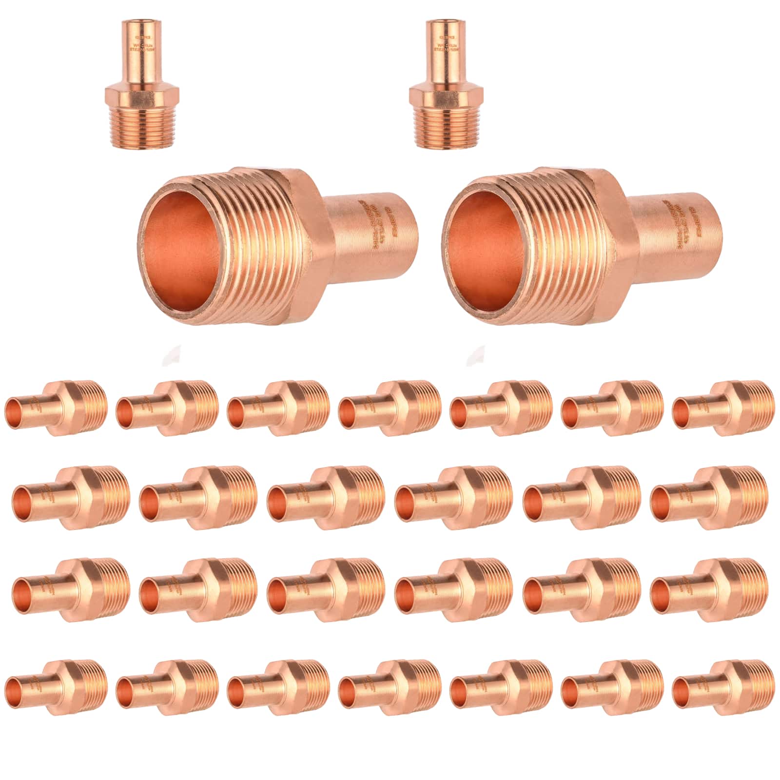 ftg press x male threaded copper reducing adapter lead free 8