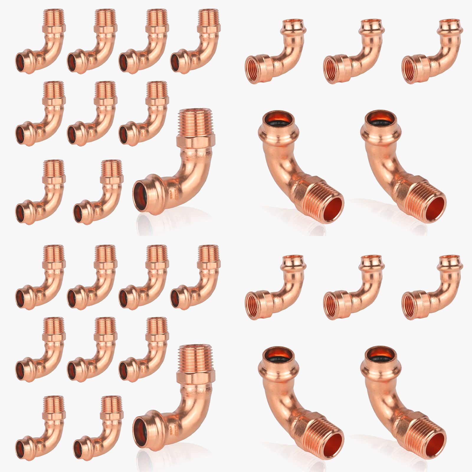 copper press x mpt elbow lead free 11