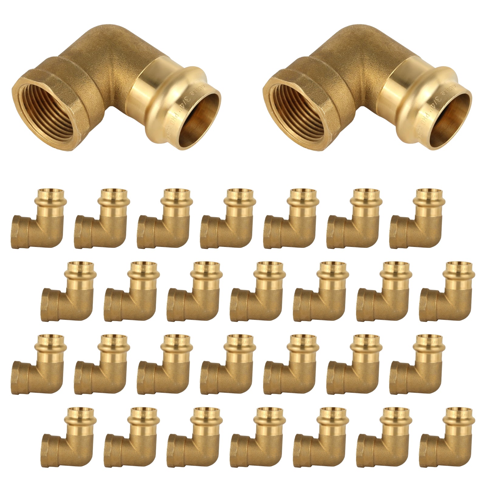 brass press x female elbow lead free pick size to add 9