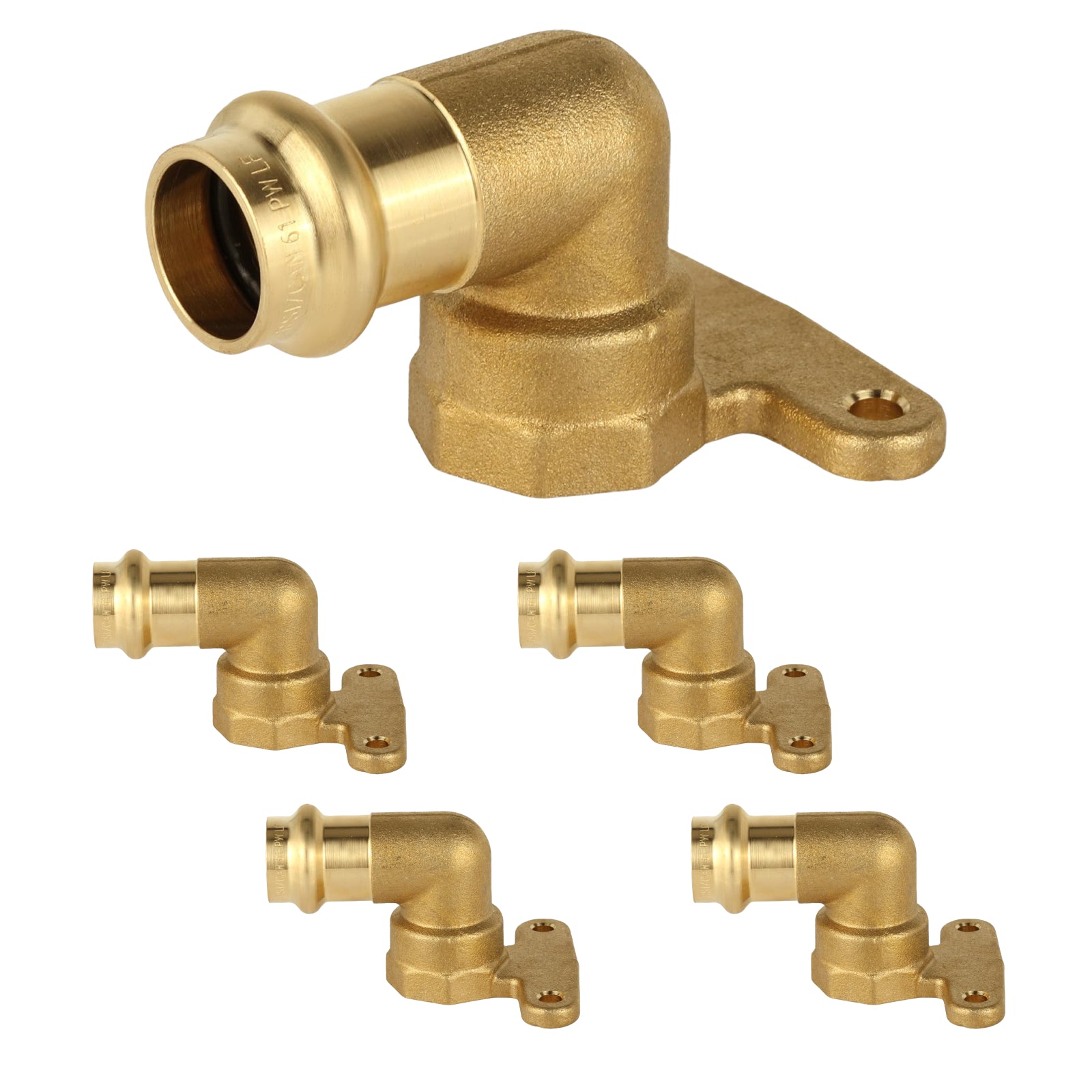 brass press x fnpt hi ear elbow lead free pick size to add 11