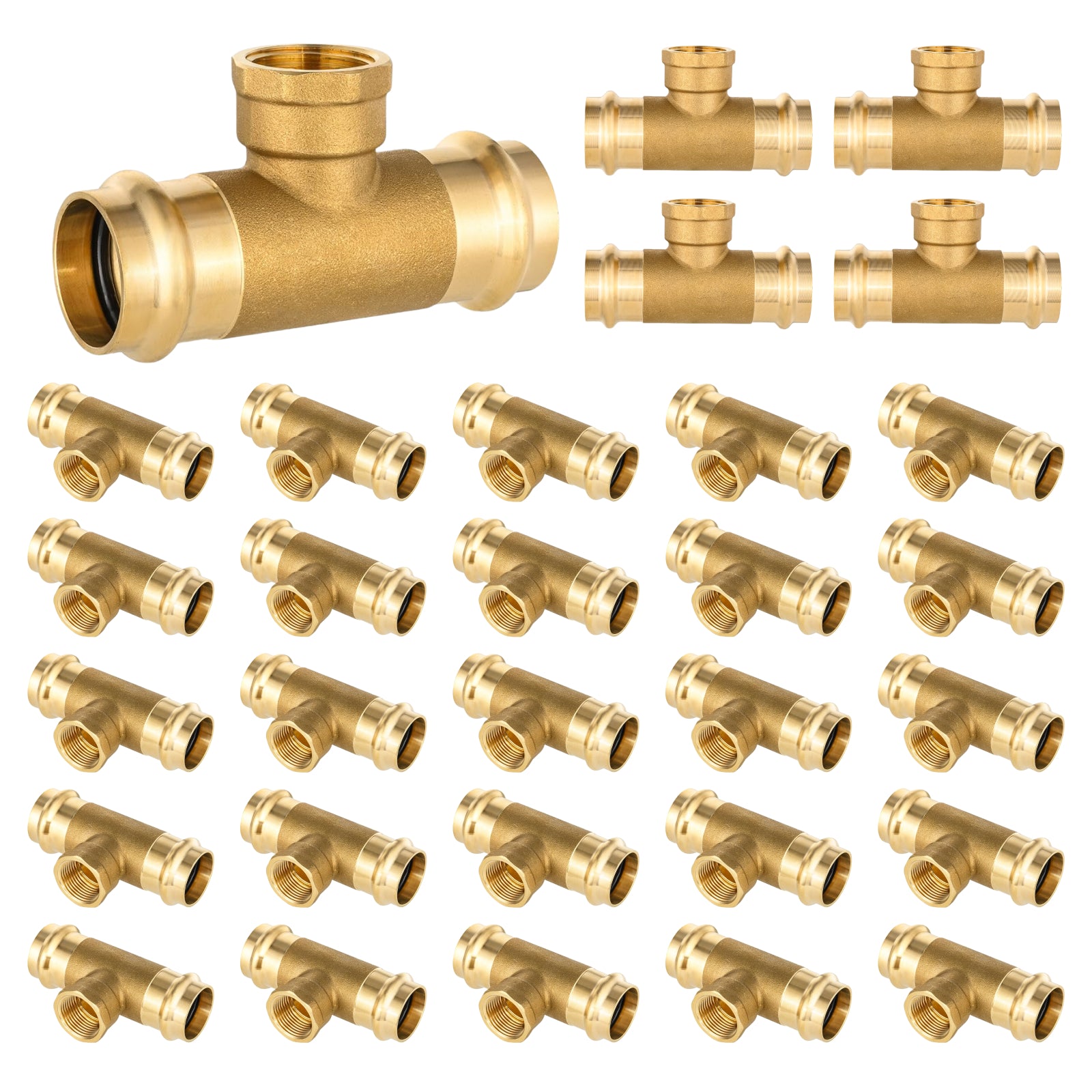 brass press x press x female thread tee lead free pick size to add 1 8