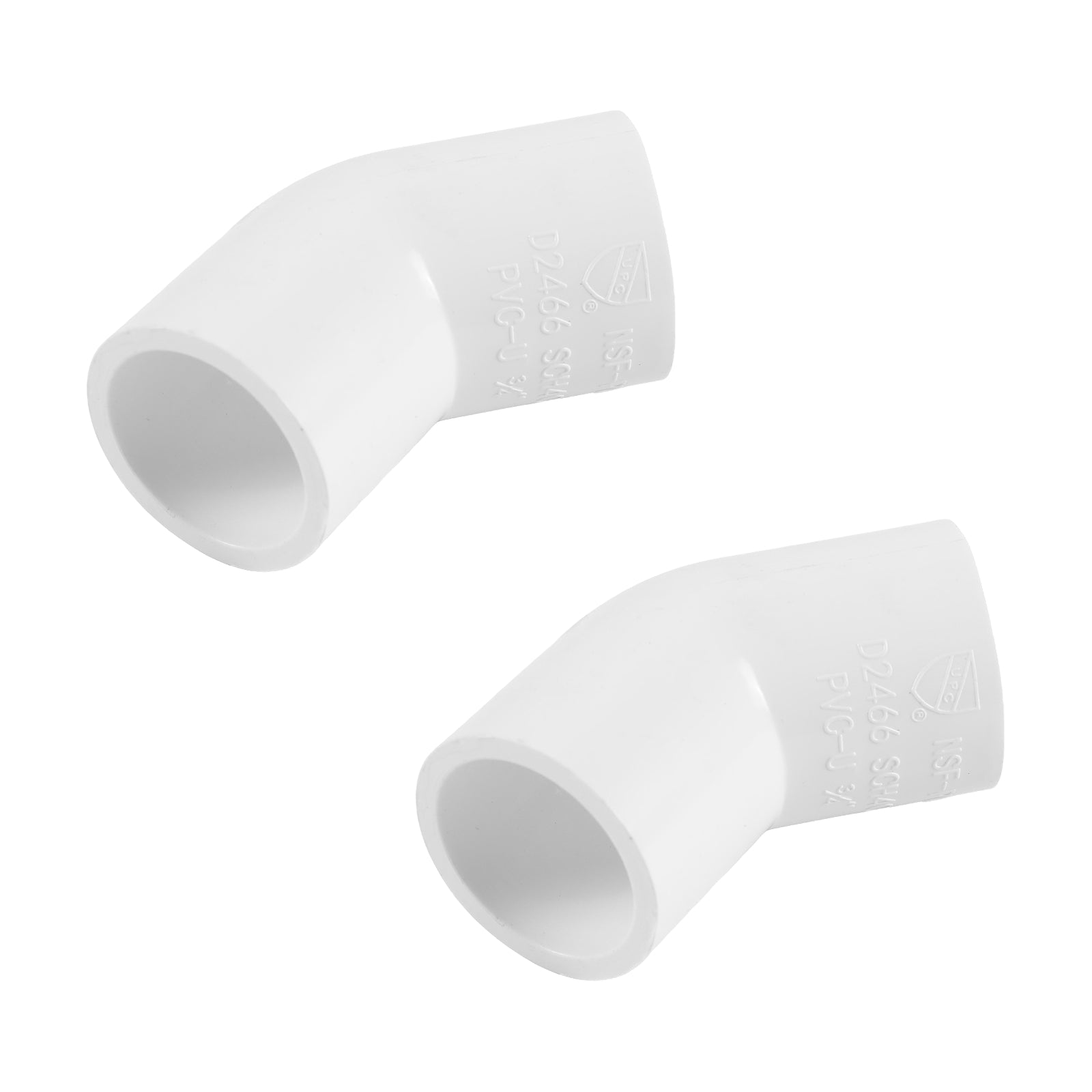 pvc sch 40 45 elbow fitting pick size to add 7