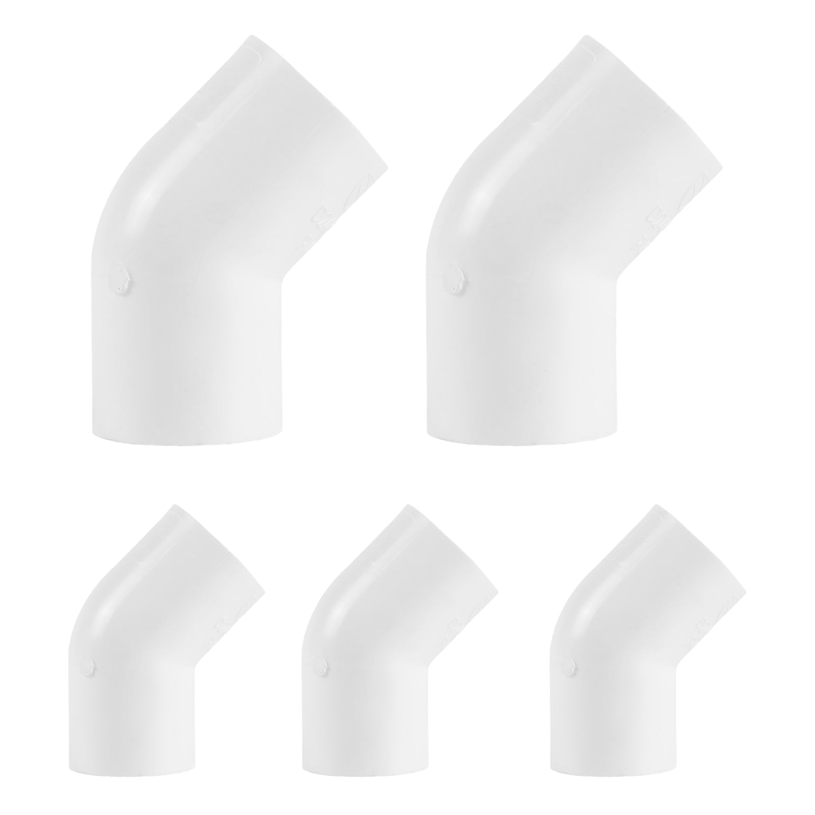 pvc sch 40 45 elbow fitting pick size to add 9