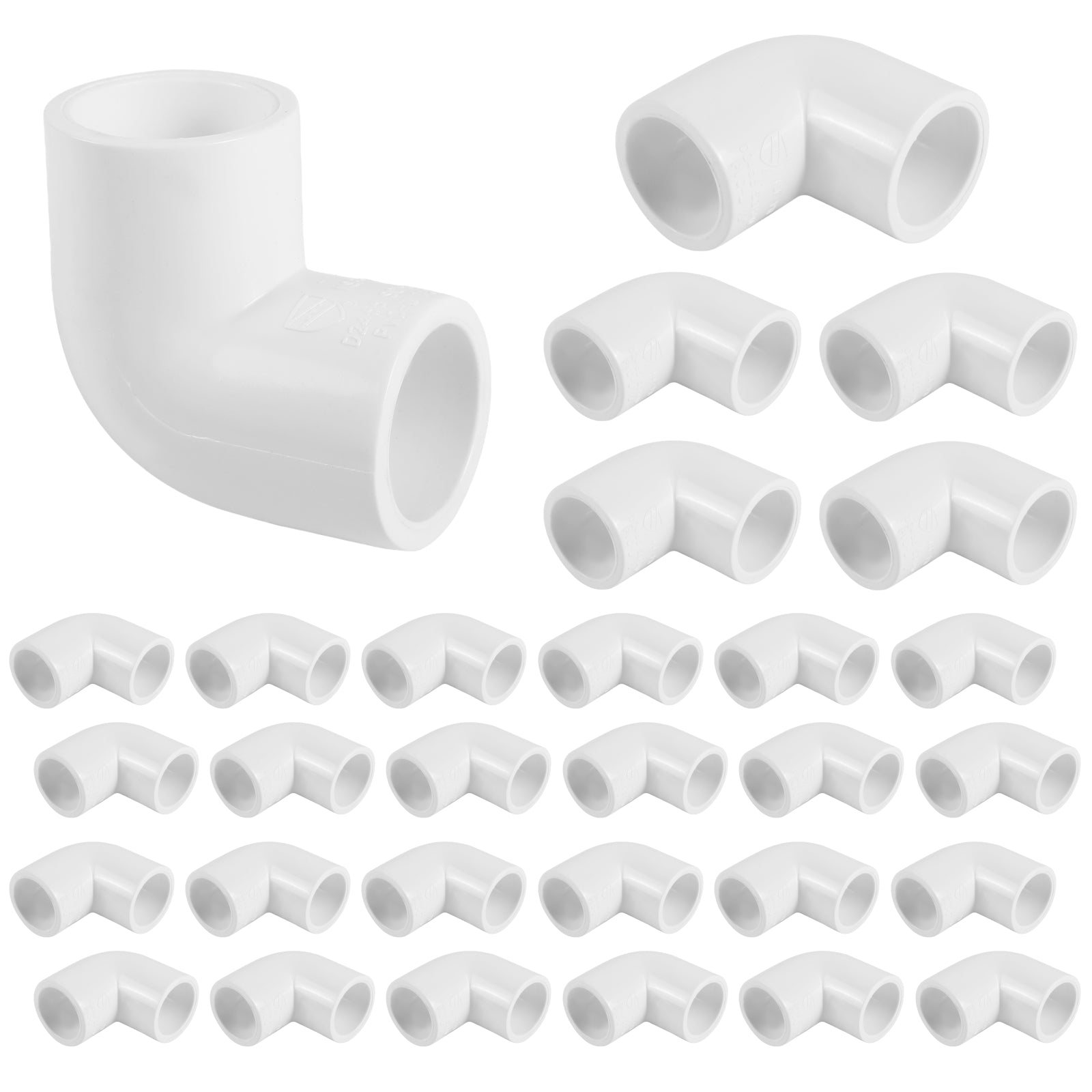 pvc sch 40 90 elbow fitting pick size to add 8