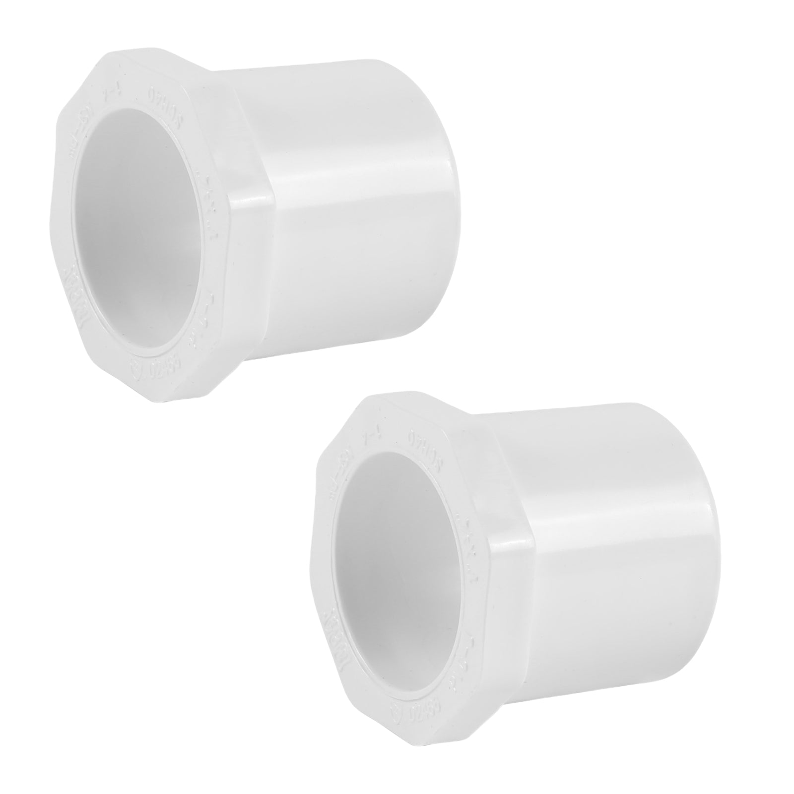 pvc sch 40 bushing spigot x socket pick size to add 7