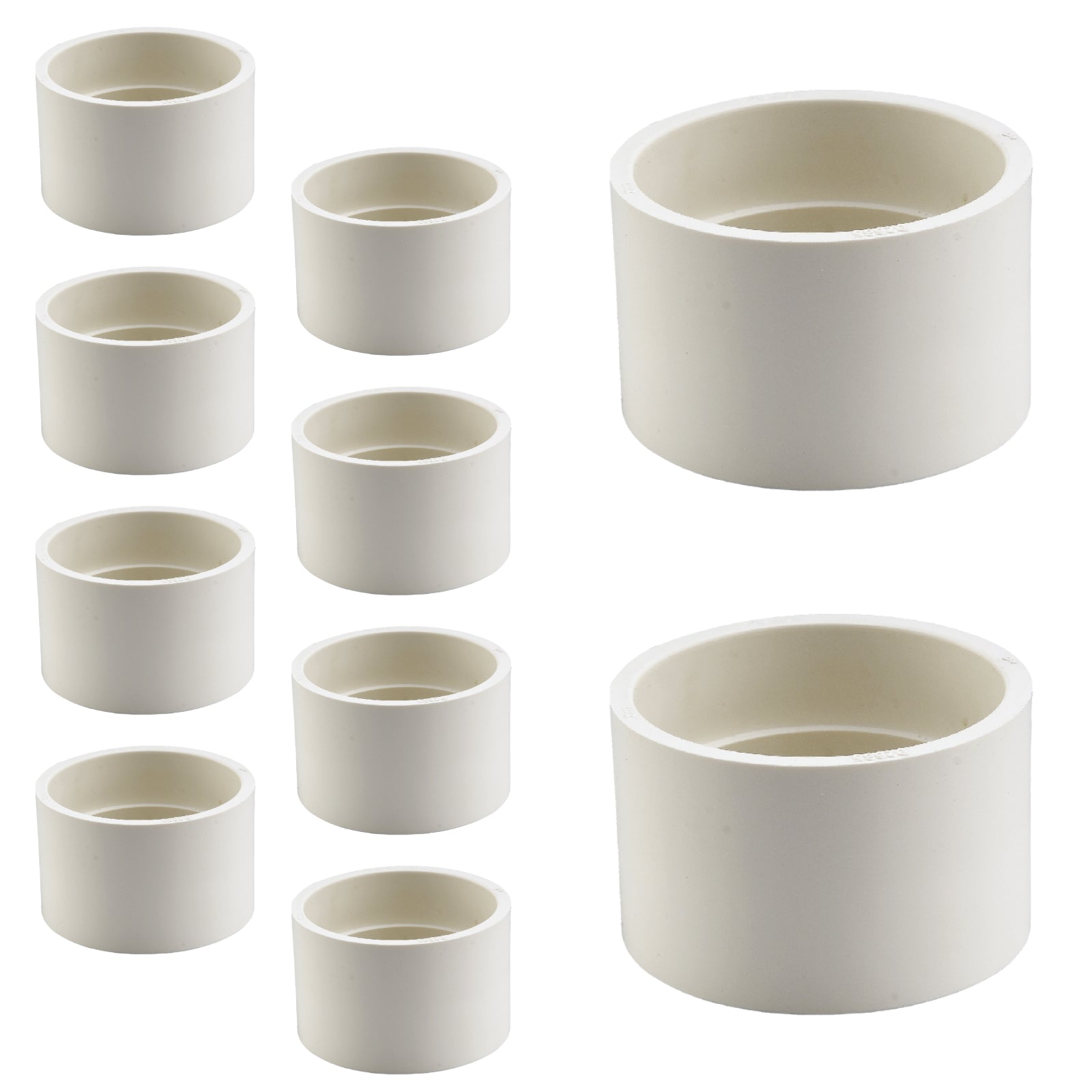 pvc dwv coupling pick size to add 2