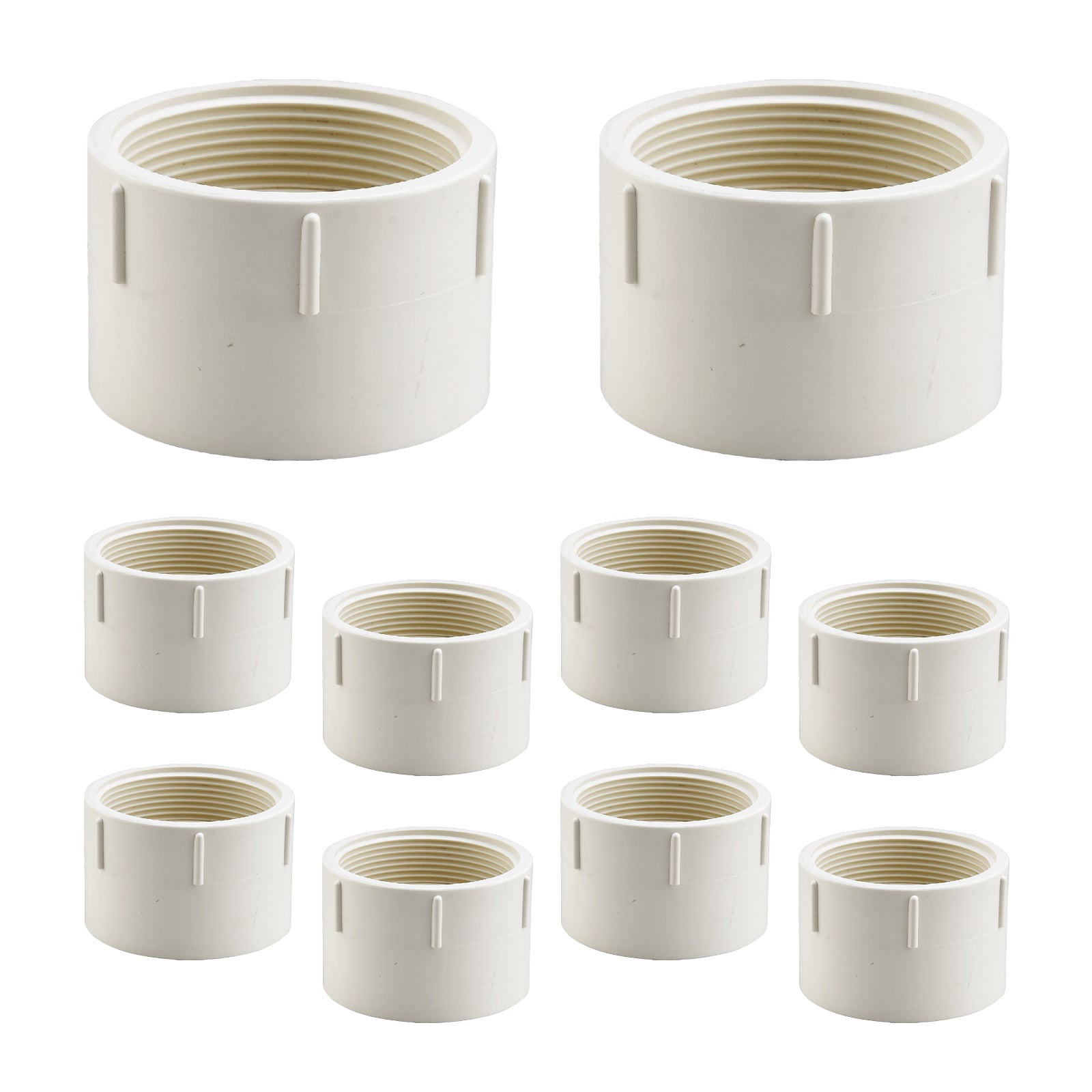 pvc dwv female adaper fpt x hub pick size to add 2