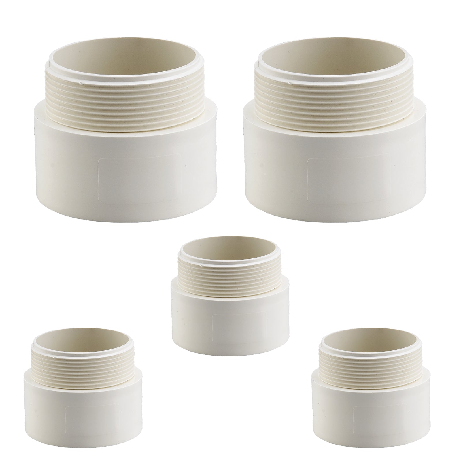 pvc dwv male trap adaper mipt x hub pick size to add 4