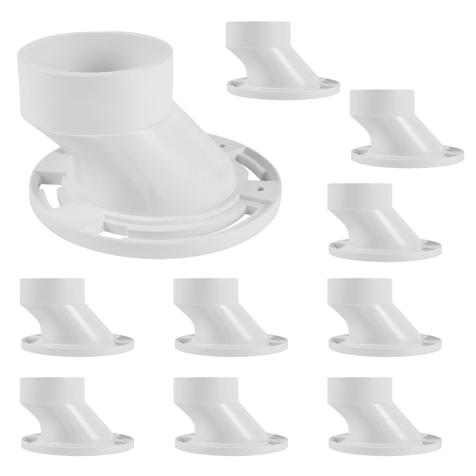 pvc dwv offset closet flange hub pick size to add 5