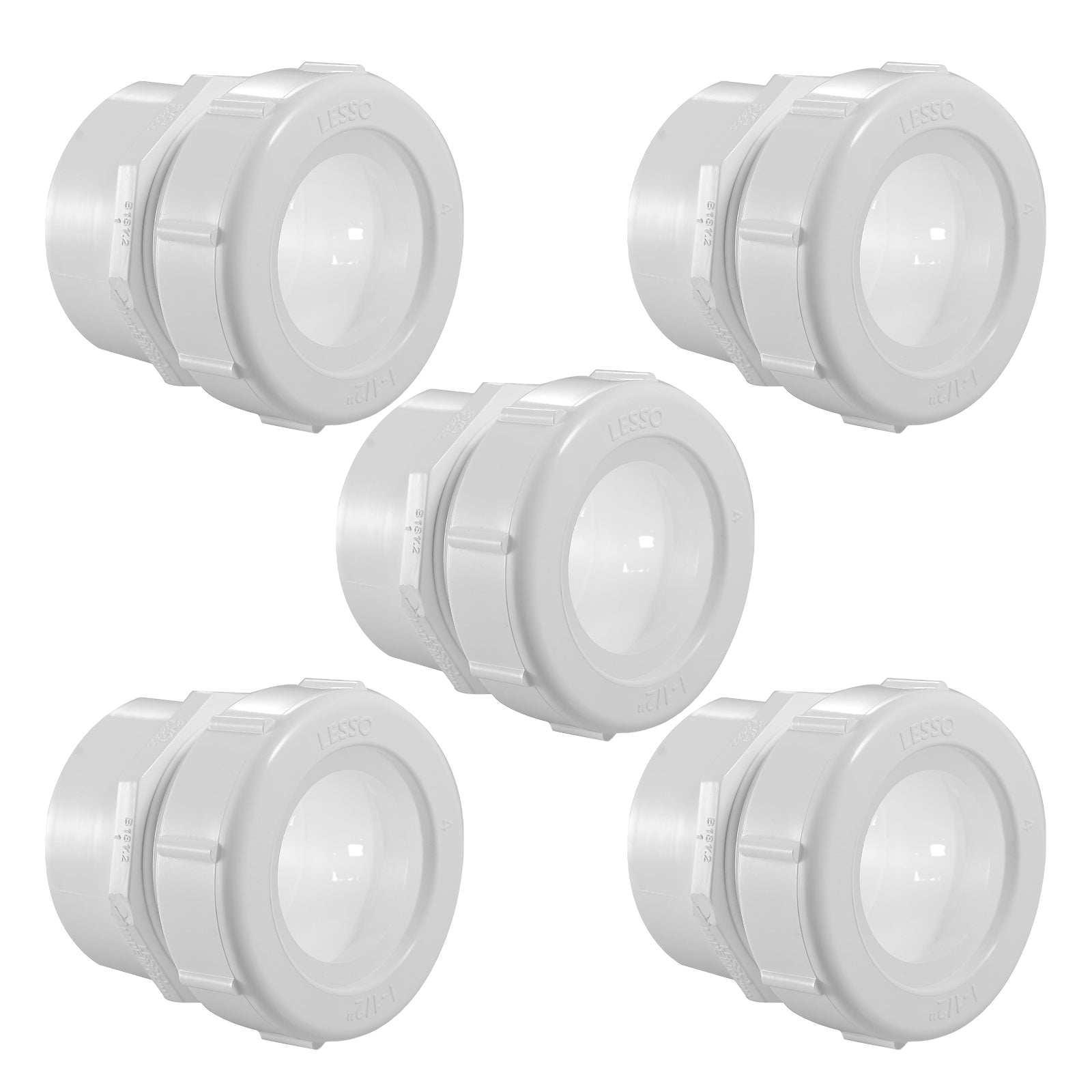 PVC DWV Male Trap Adapter/Plastic Nut & Washer (Spigot x Slip) - Pick Size to Add