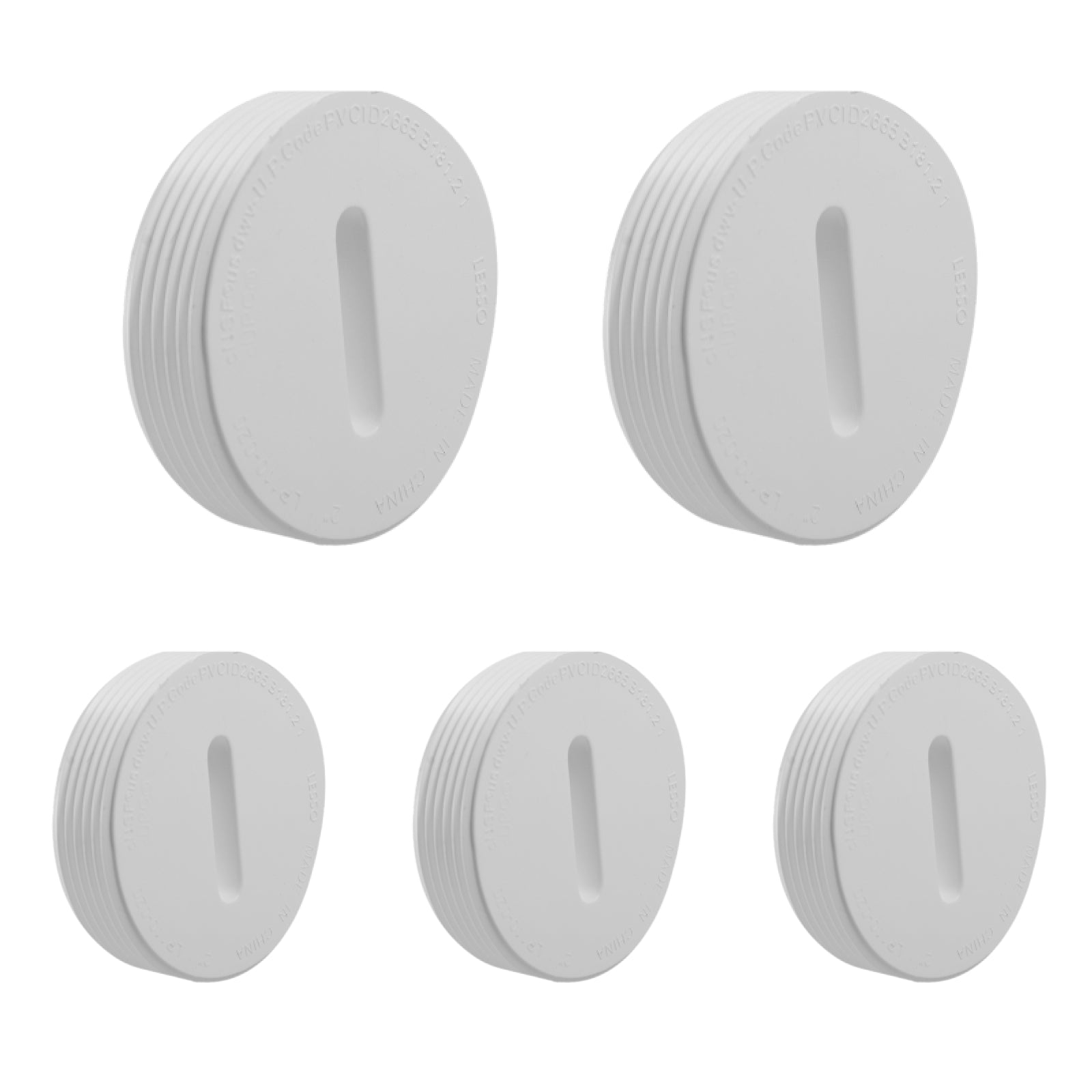 PVC DWV Flush C.O. Plug (MPT) - Pick Size to Add