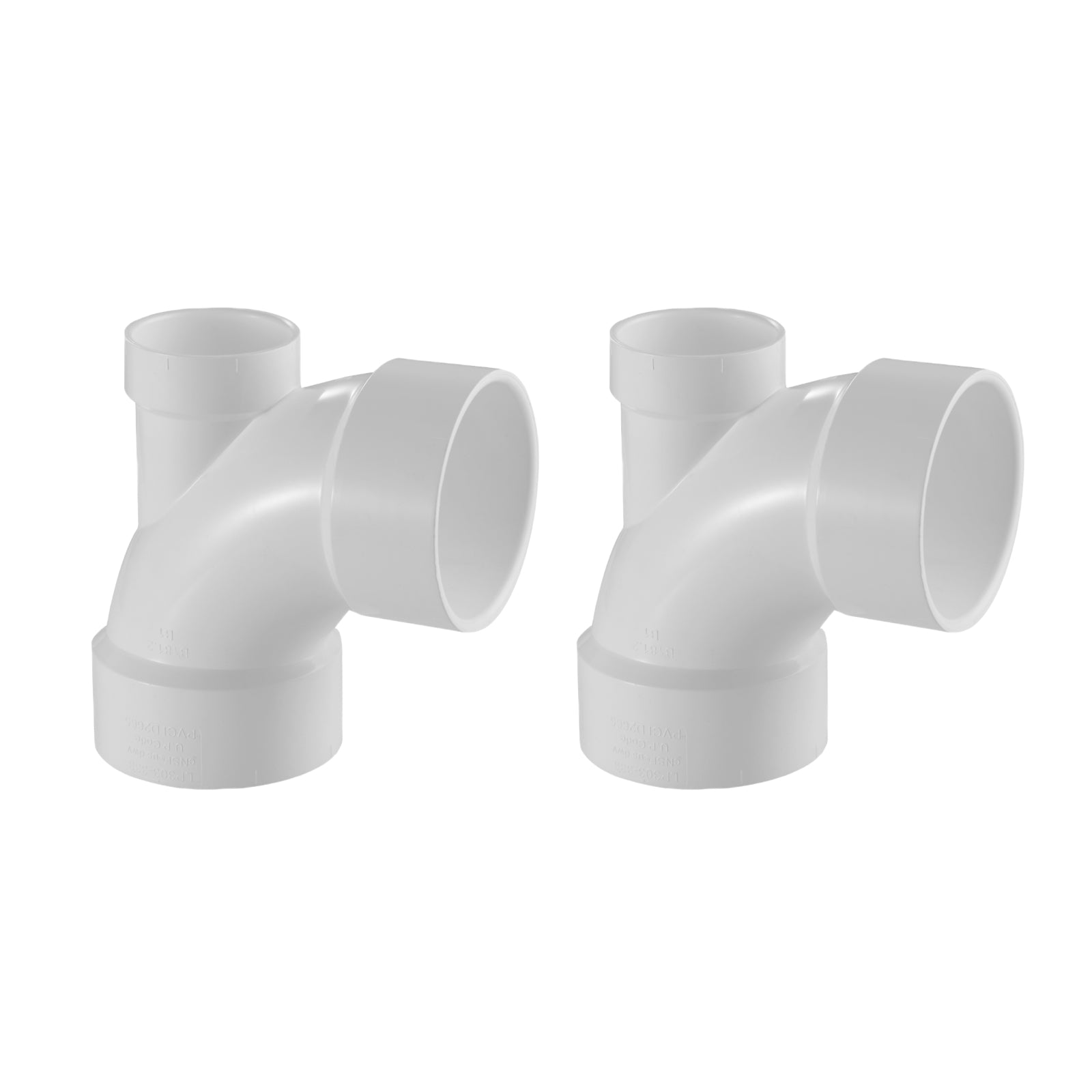 PVC DWV 1/4 Bend w/ Low Heel Inlet (H x H x H) - Pick Size to Add