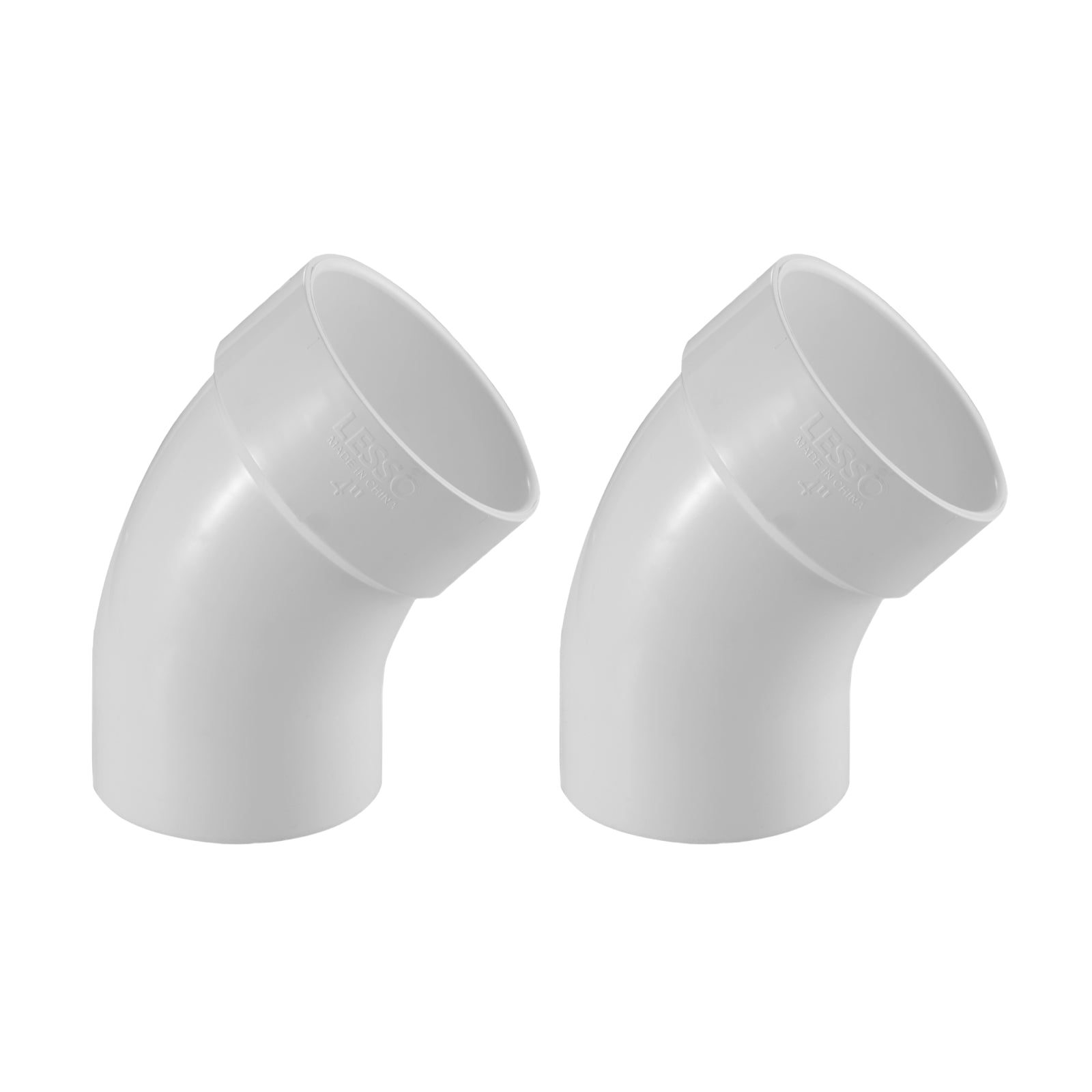 PVC DWV 45° Street Elbow (SPG x HUB) - Pick Size to Add