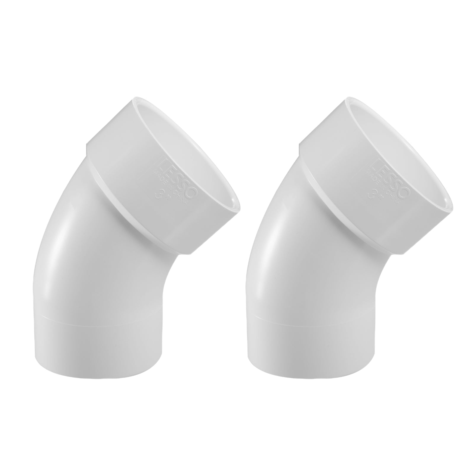 PVC DWV 22.50° Street Elbow (SPG x HUB) - Pick Size to Add
