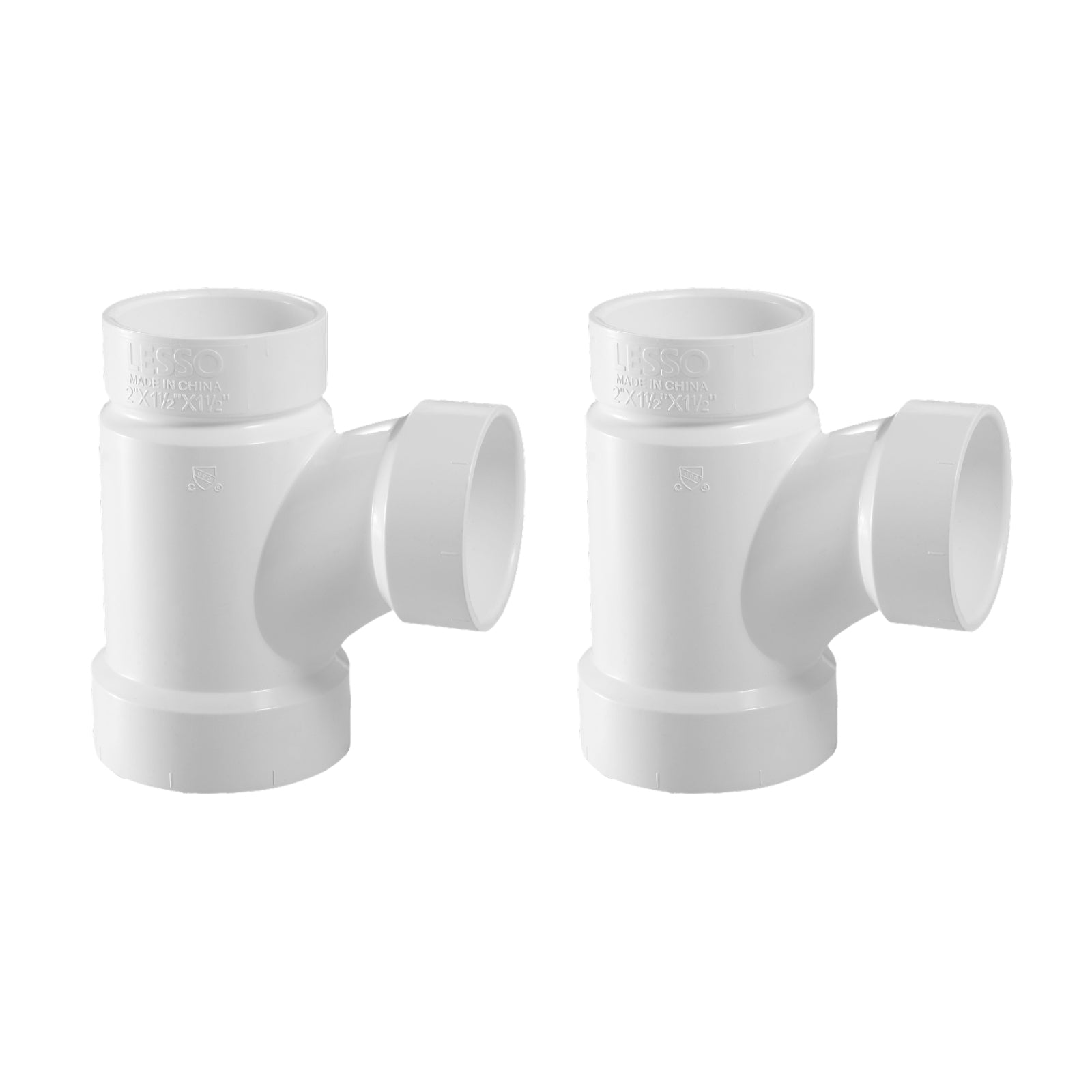 PVC DWV Reducing Sanitary Tees (H x H x H) - Pick Size to Add