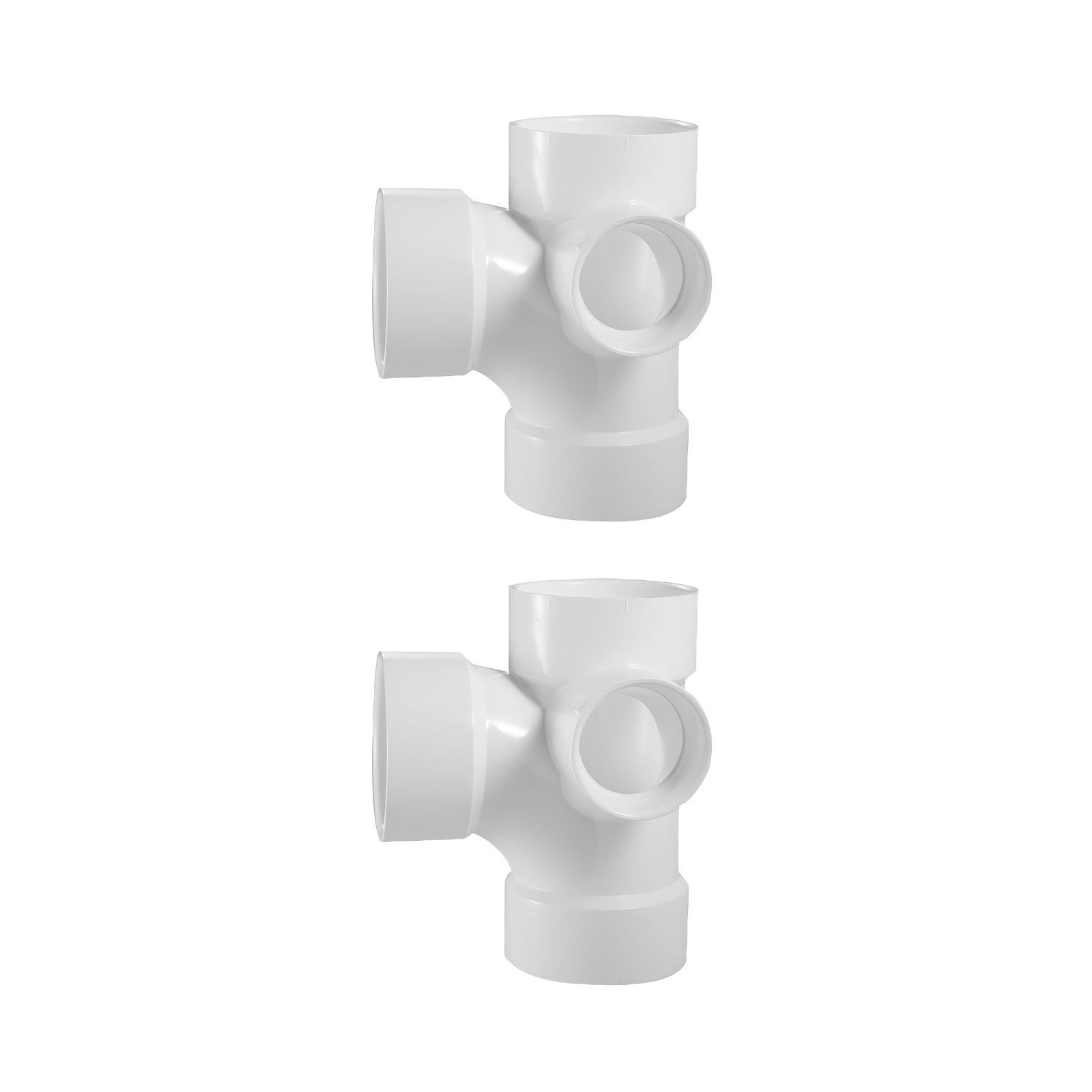 PVC DWV Sanitary Tees w/ Right Side Inlet (ALL HUB) - Pick Size to Add