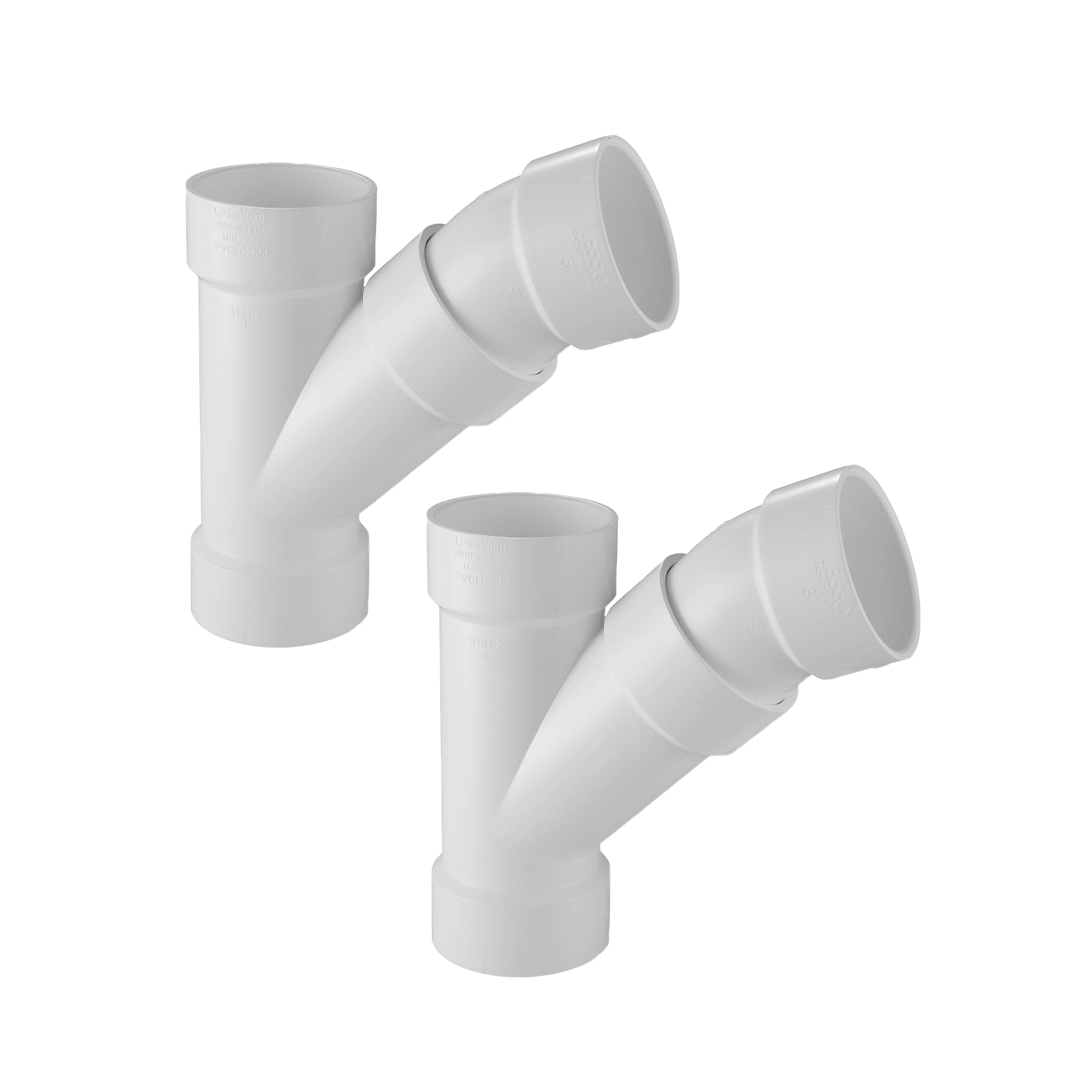 Combination Wye and 1/8 Bend (Two Piece) (All HUB) - Pick Size to Add