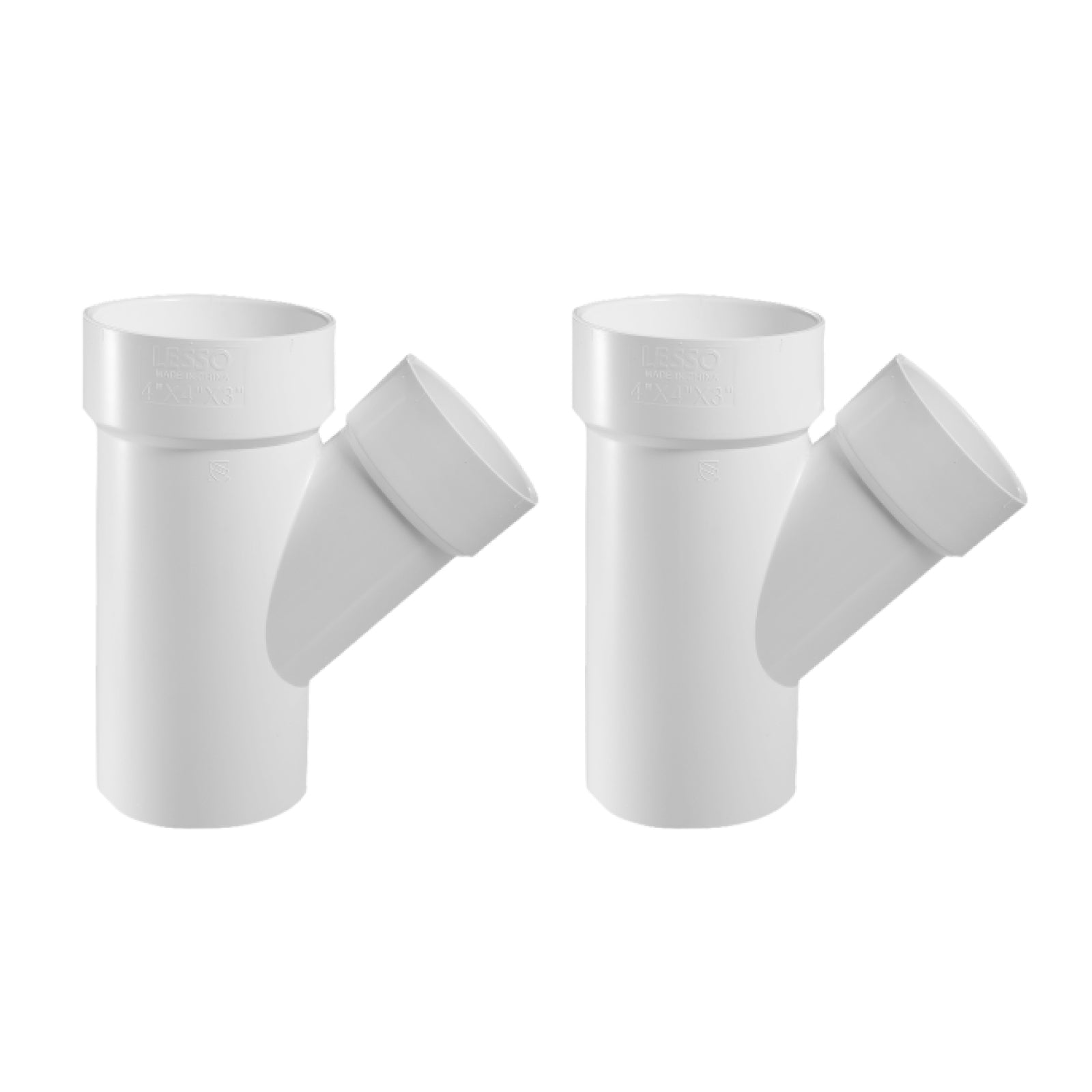 PVC DWV Reducing Street Wye (SPG x H x H) - Pick Size to Add