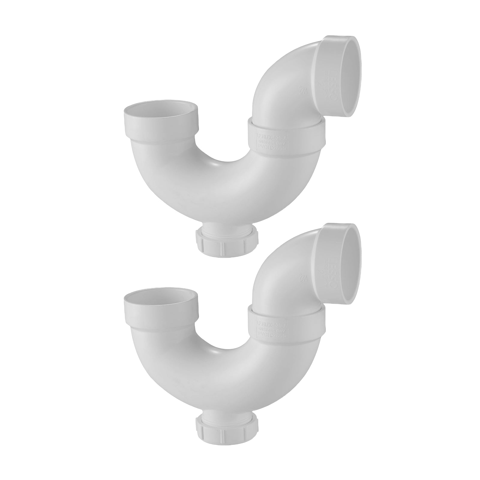 PVC DWV P-Trap w/ Cleanout (H x H) - Pick Size to Add