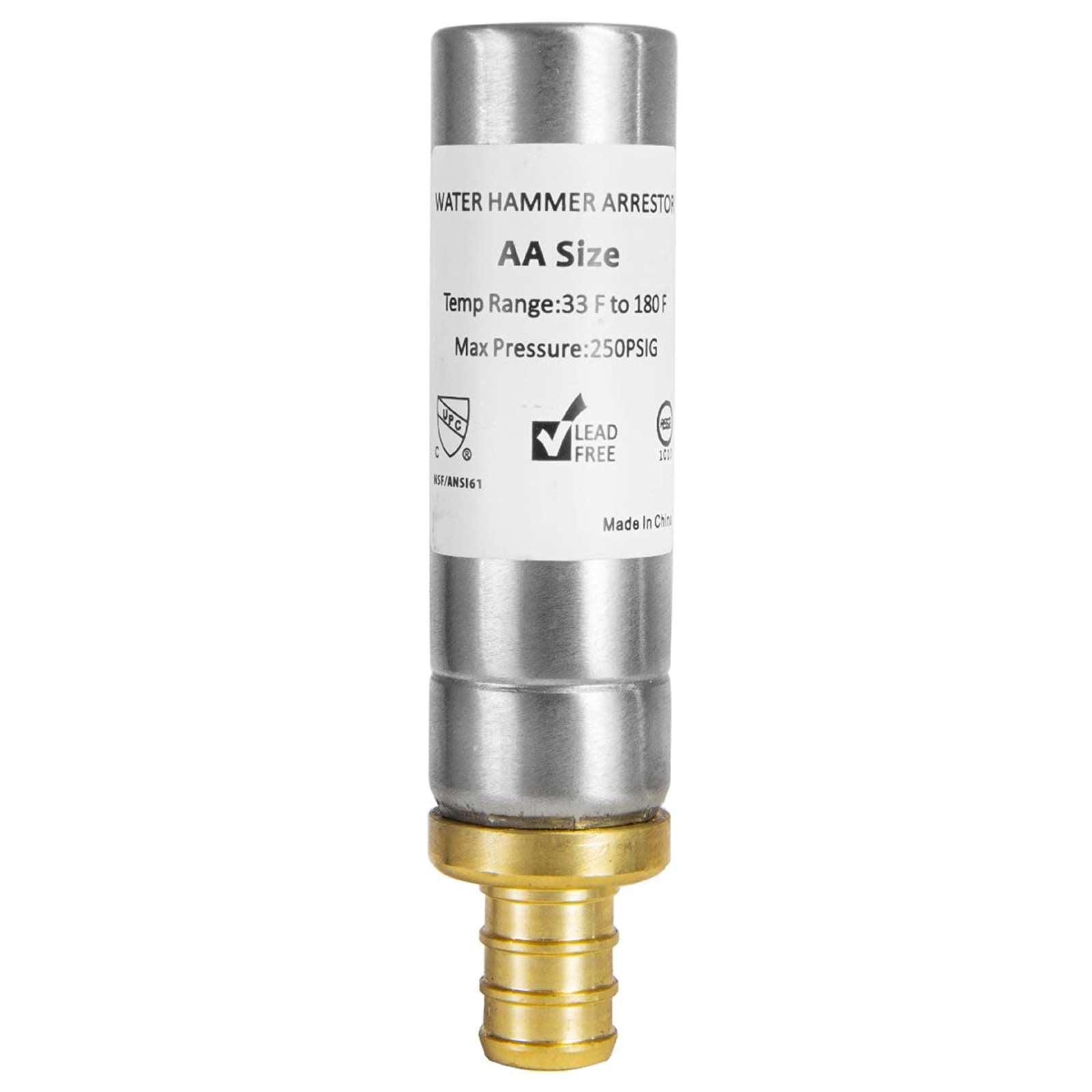 straight water hammer arrestor stainless steel 11