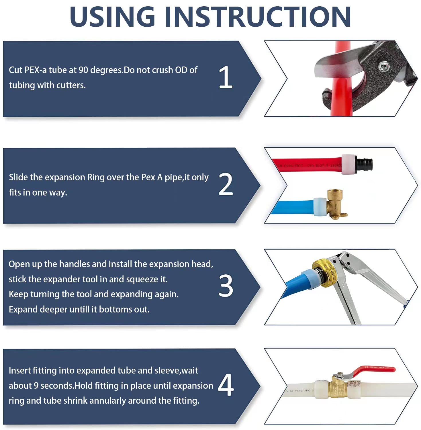 expansion tool kit w/color coded expander heads (hk-888)