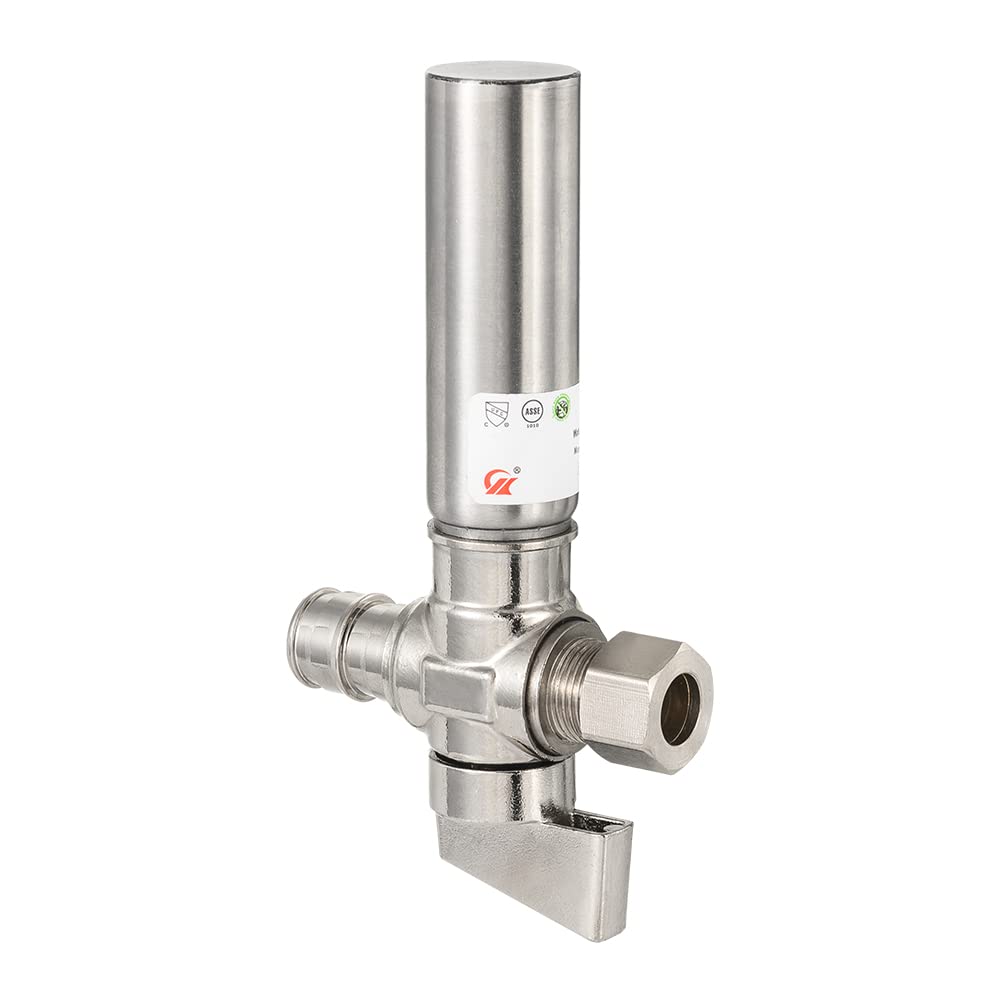 1/4 turn pex-a cold expansion stop straight valve, 1/2