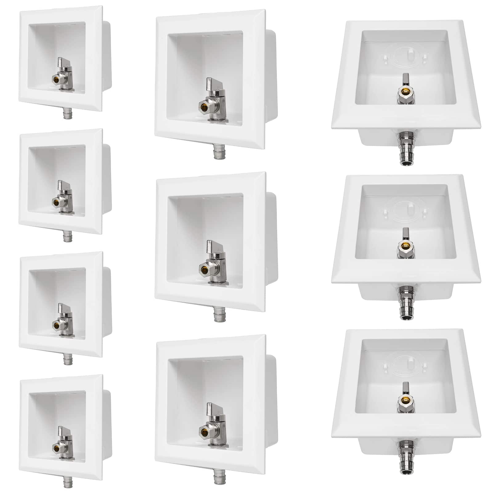 pex expansion f1960 inlet toilet outlet box with 3 8 od compression outlet 8