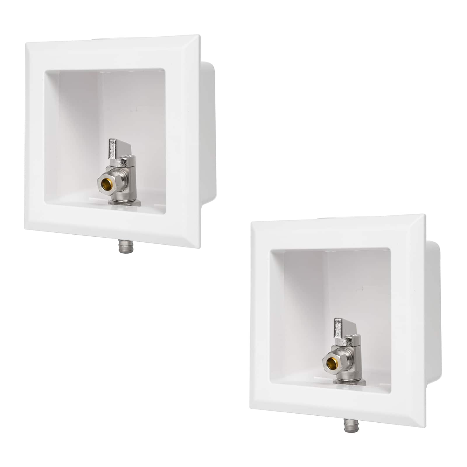 1 2 pex crimp f1807 inlet toilet outlet box with 3 4 od compression outlet connection 5