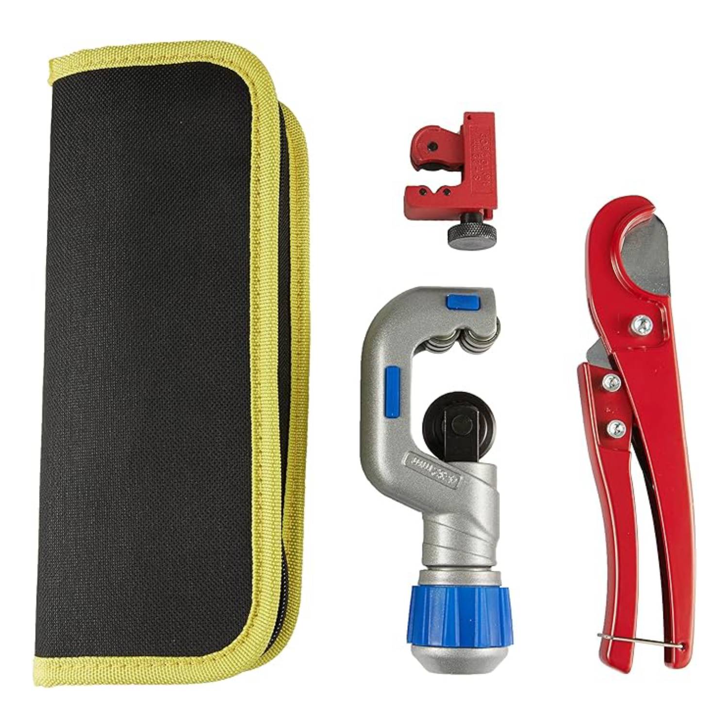 heavy duty canvas bag 3 pcs tubing cutters kit with 3/16 to 1-1/4