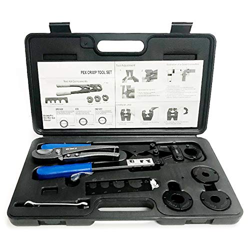 pex crimping tool kit, full size, 3/8