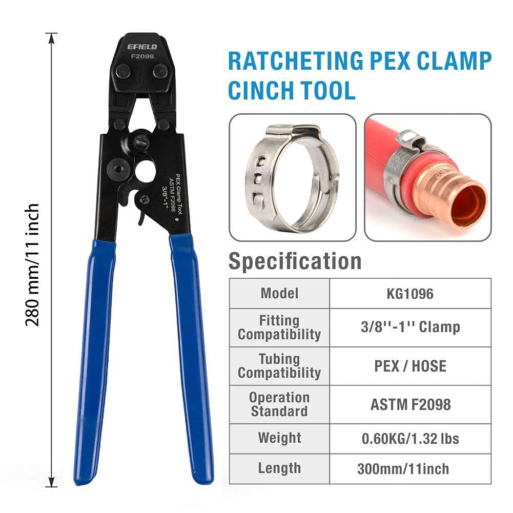 pex cinch clamp crimp tool - efield 5