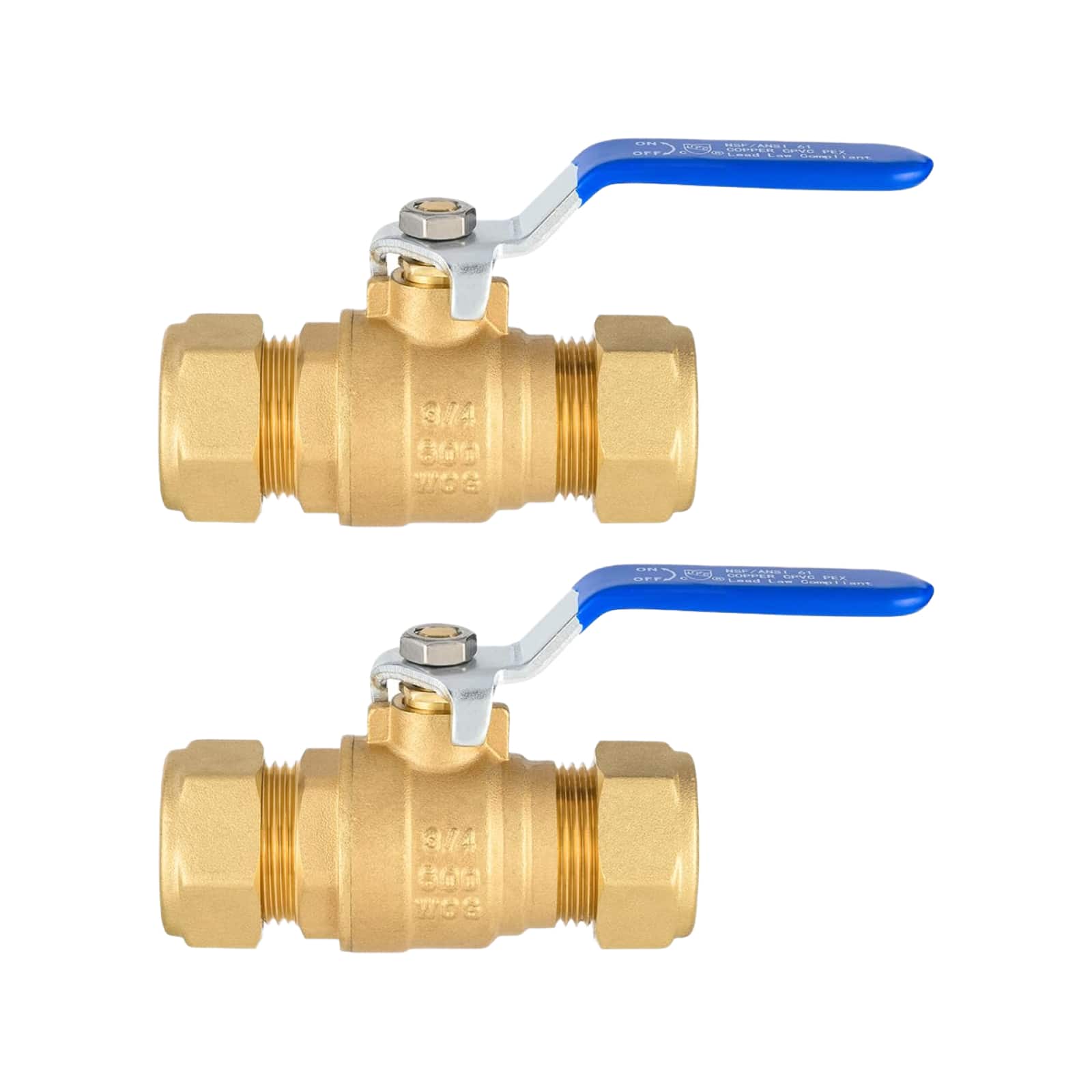 compression ball valve lead free 7