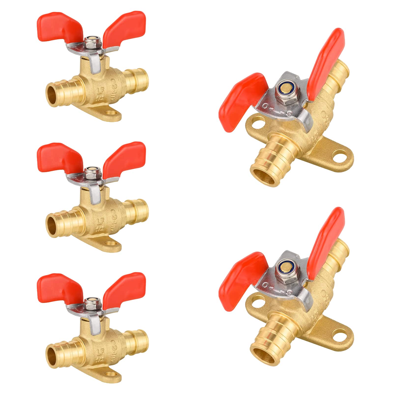 pex a expansion butterfly valve w drop ear lead free pick size to add 9