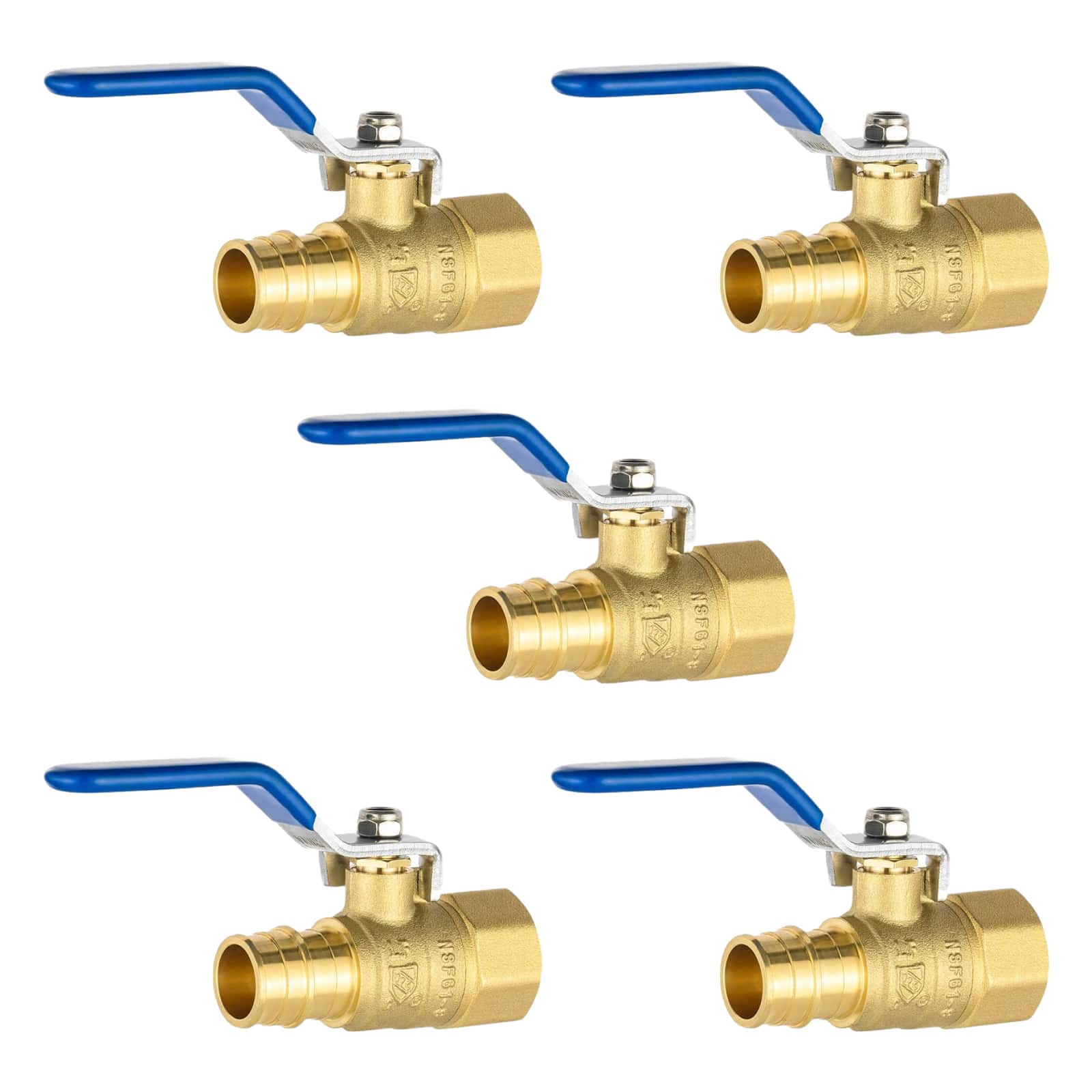 pex crimp x fnpt ball valve lead free 7