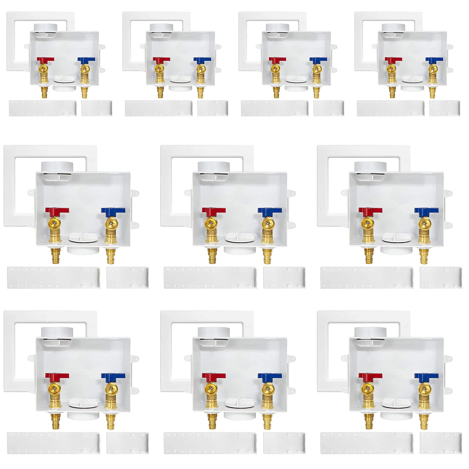 pex expansion f1960 inlet washing machine outlet box with center drain 10