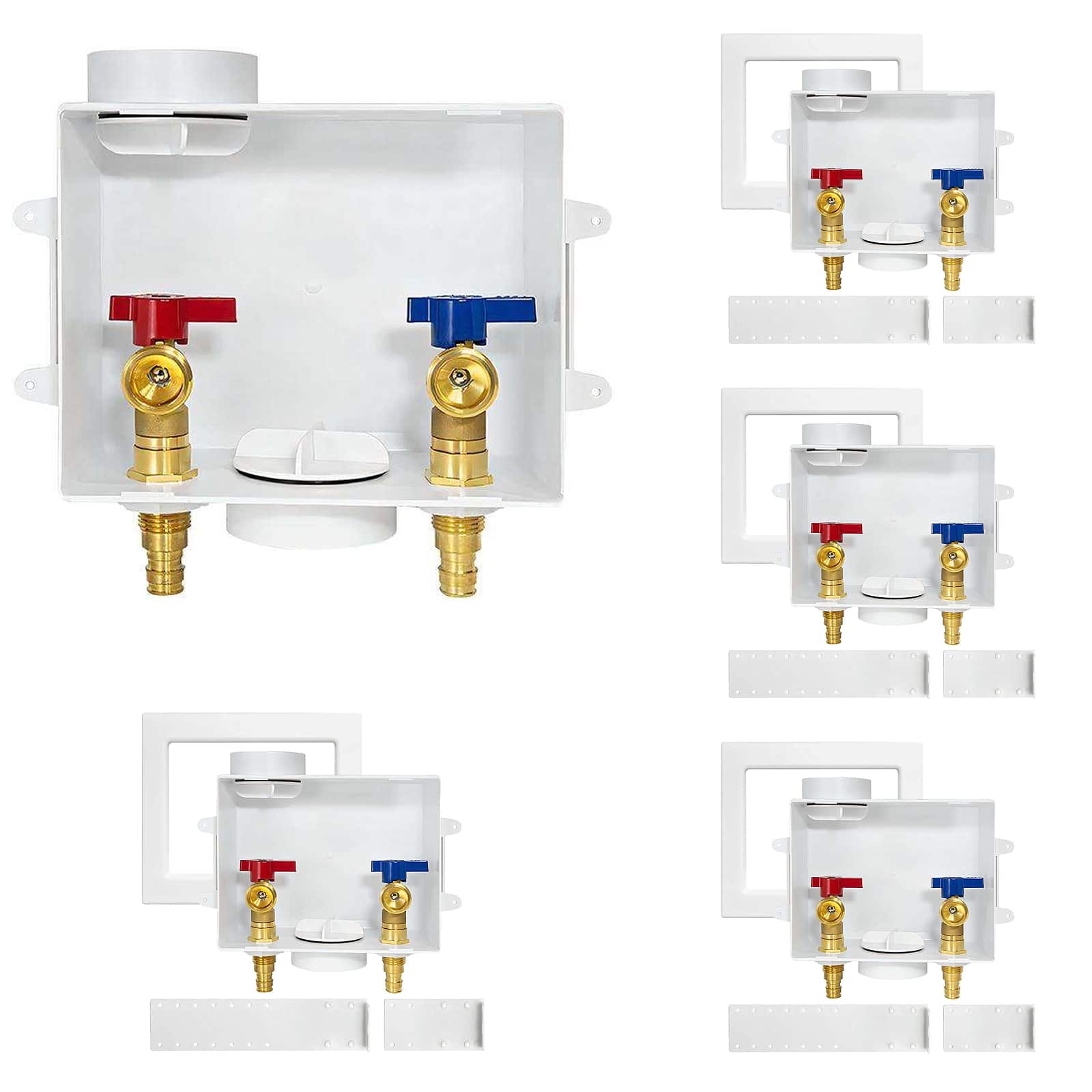 pex expansion f1960 inlet washing machine outlet box with center drain 9