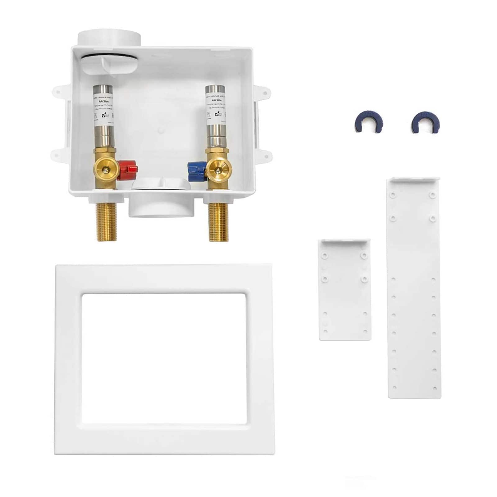 push fit inlet washing machine outlet box with center drain 15