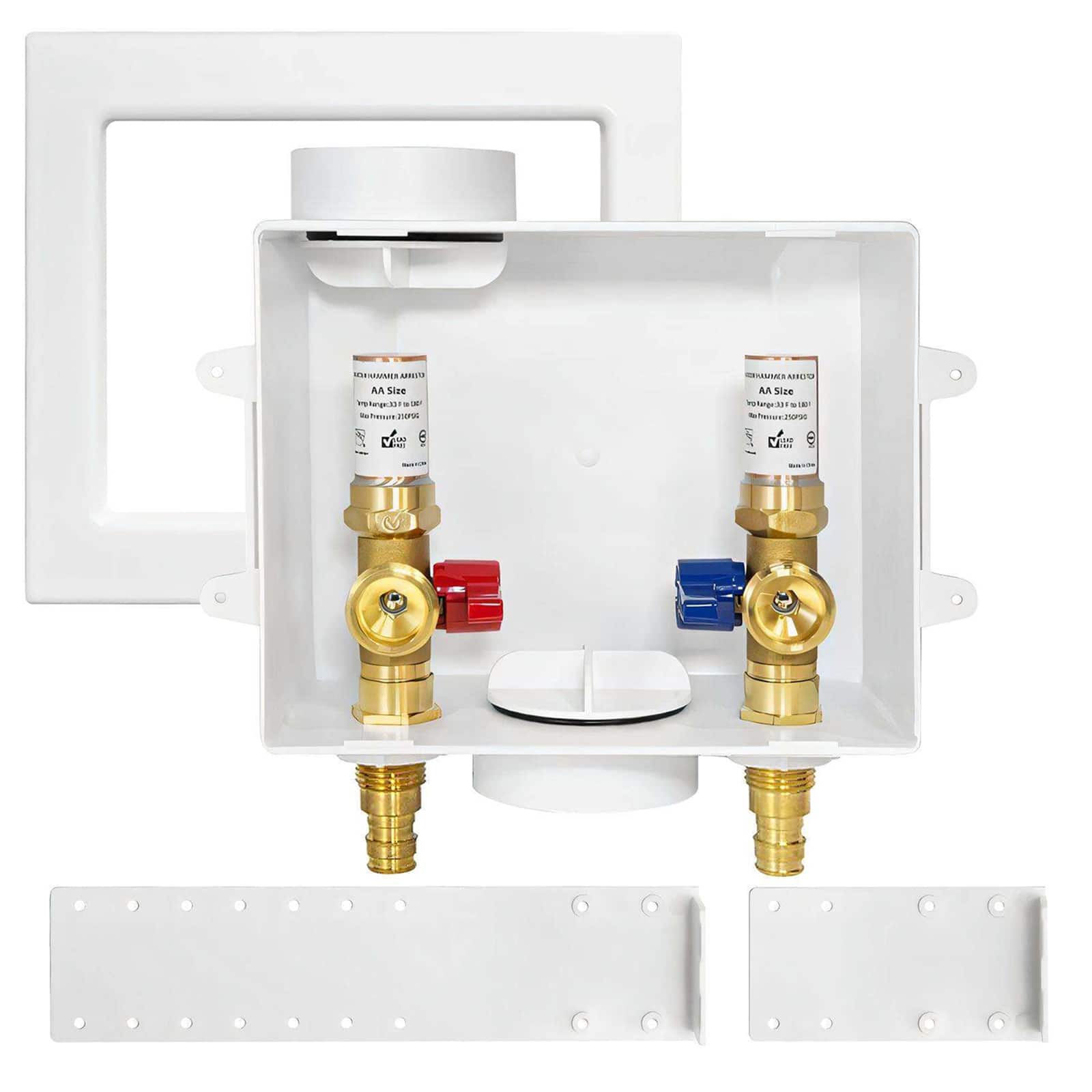 pex expansion f1960 inlet washing machine outlet box with center drain 15