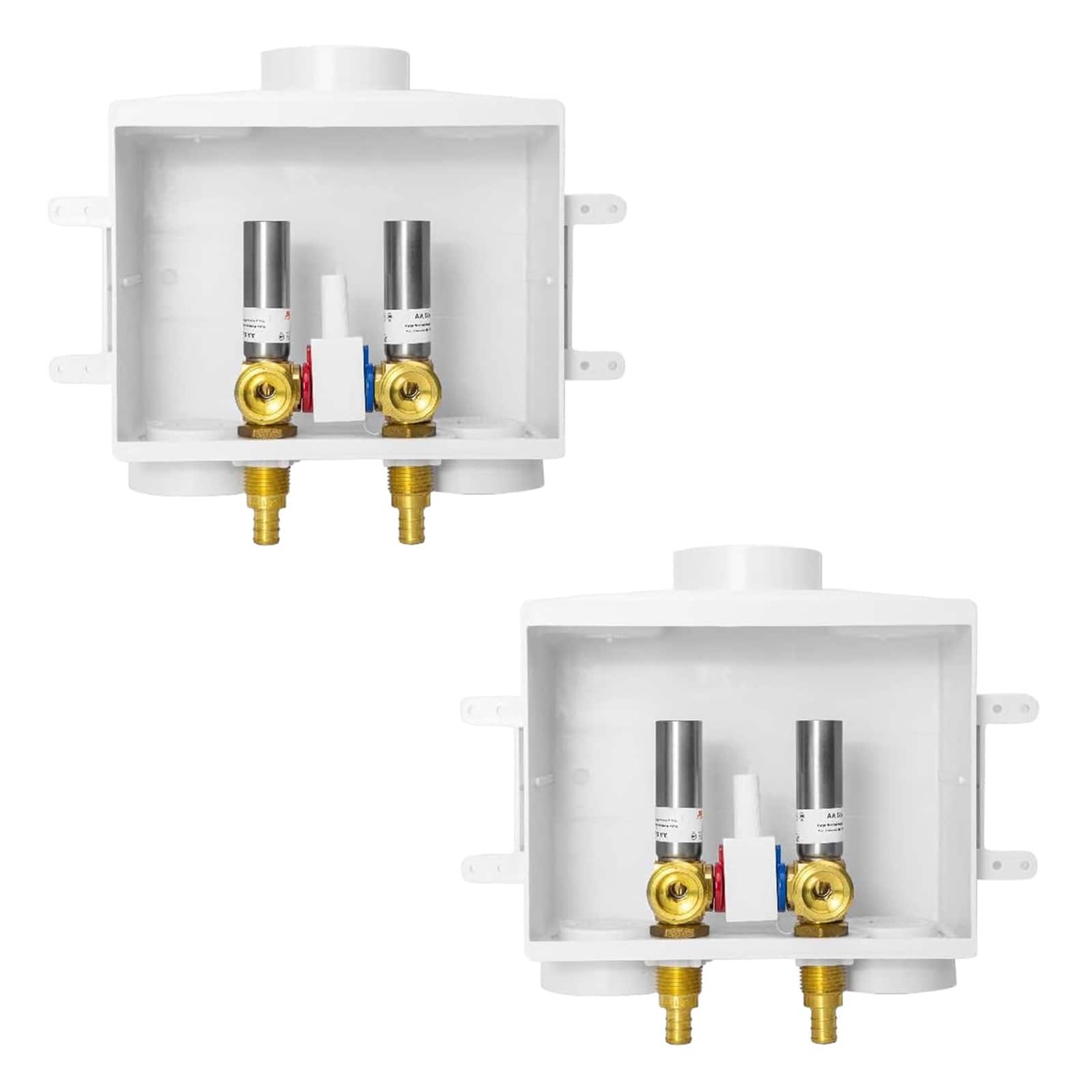 pex crimp f1807 inlet washing machine outlet box with single control valve 12