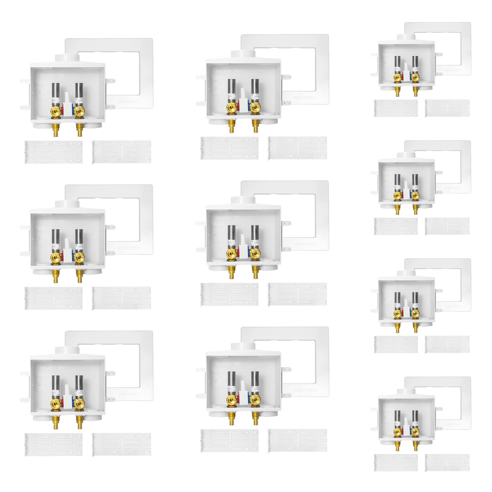 pex expansion f1960 inlet washing machine outlet box with single control valve 14