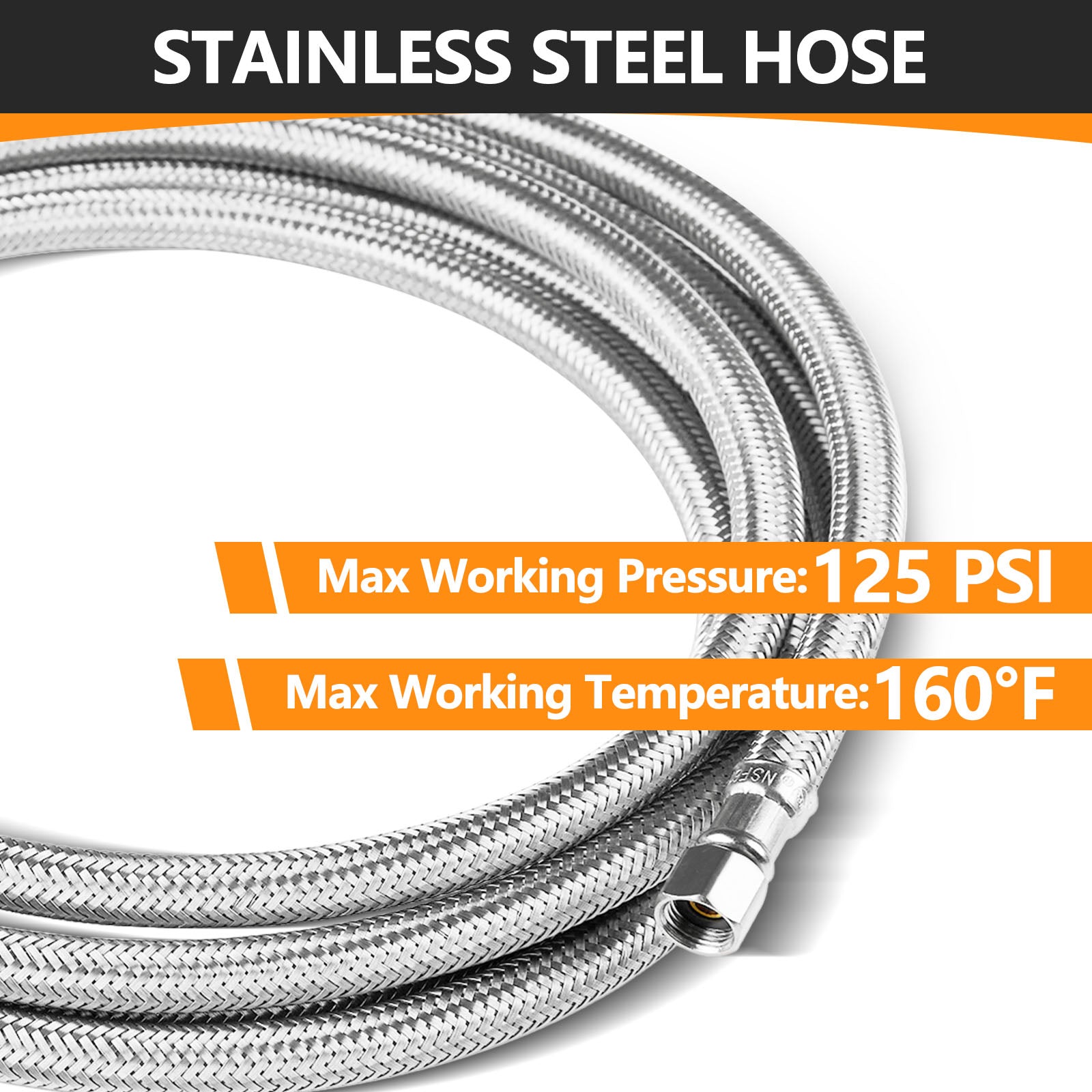 12ft ice maker hose, with 1/4