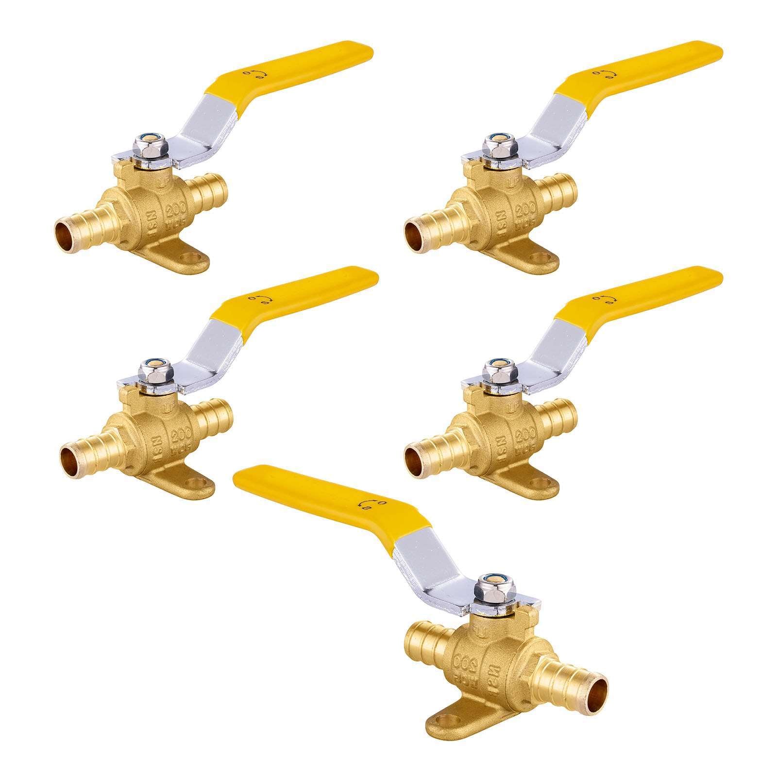 pex crimp drop ear ball valve lead free pick size to add 10