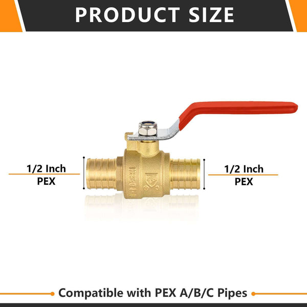 Pe Fitting EFIELD 10 STCK. 3/4"" PEX X 1/2"" Buchse NPT Ellenbogen Messing 10 Stück Set