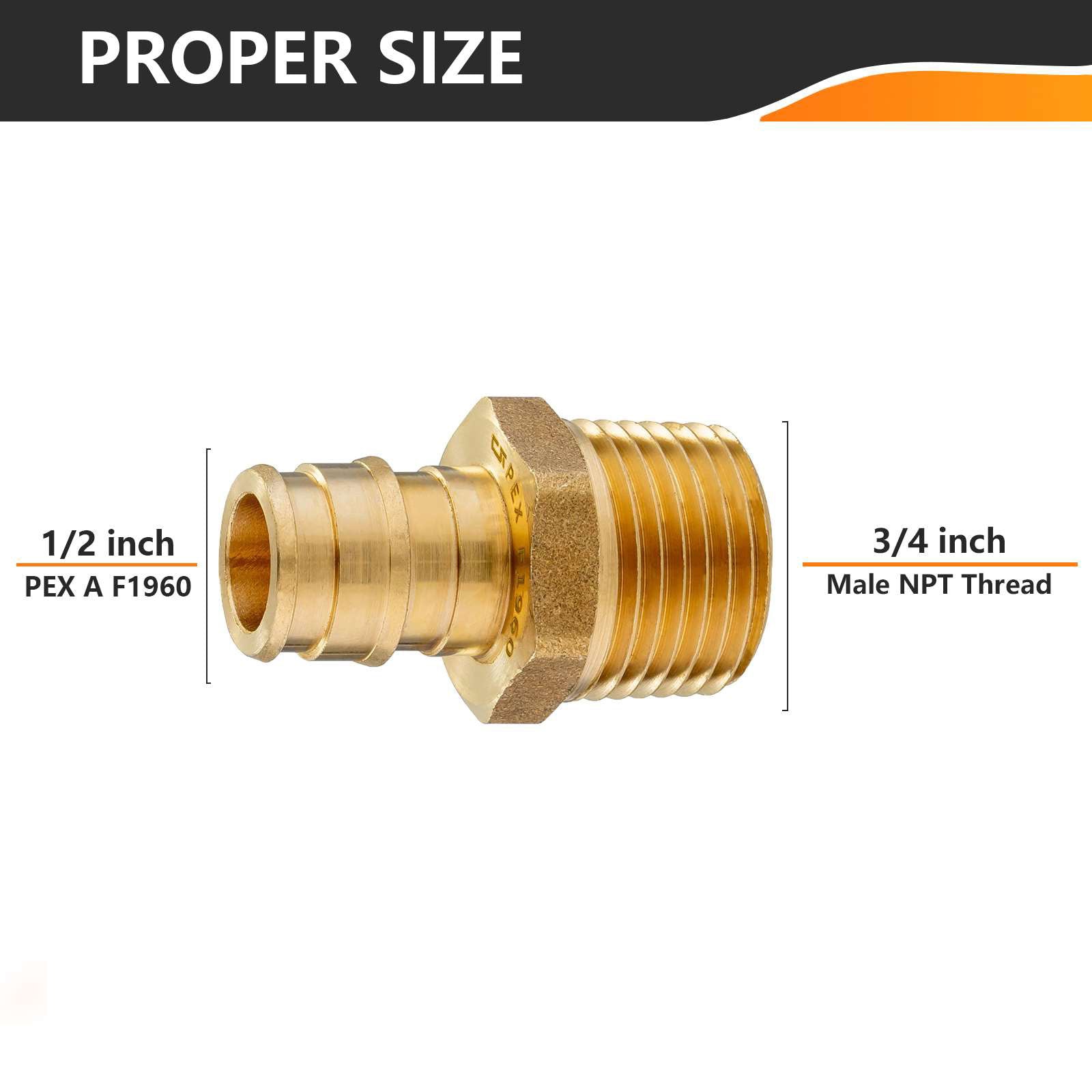 30 pcs pex a expansion 1/2